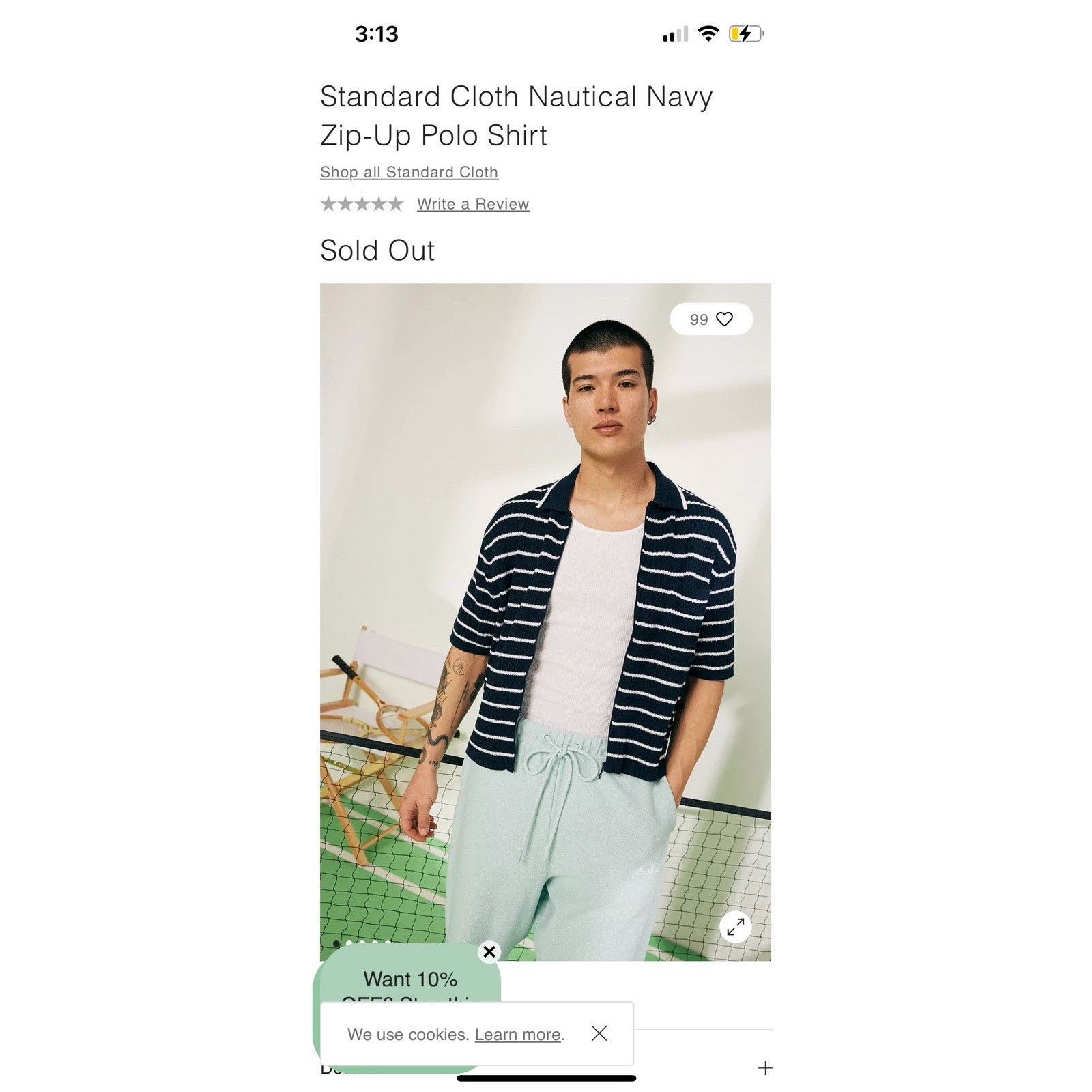 Standard Cloth Standard Cloth Nautical Zip-Up Polo Sweater Men’s Small Size US S / EU 44-46 / 1 - 5 Thumbnail