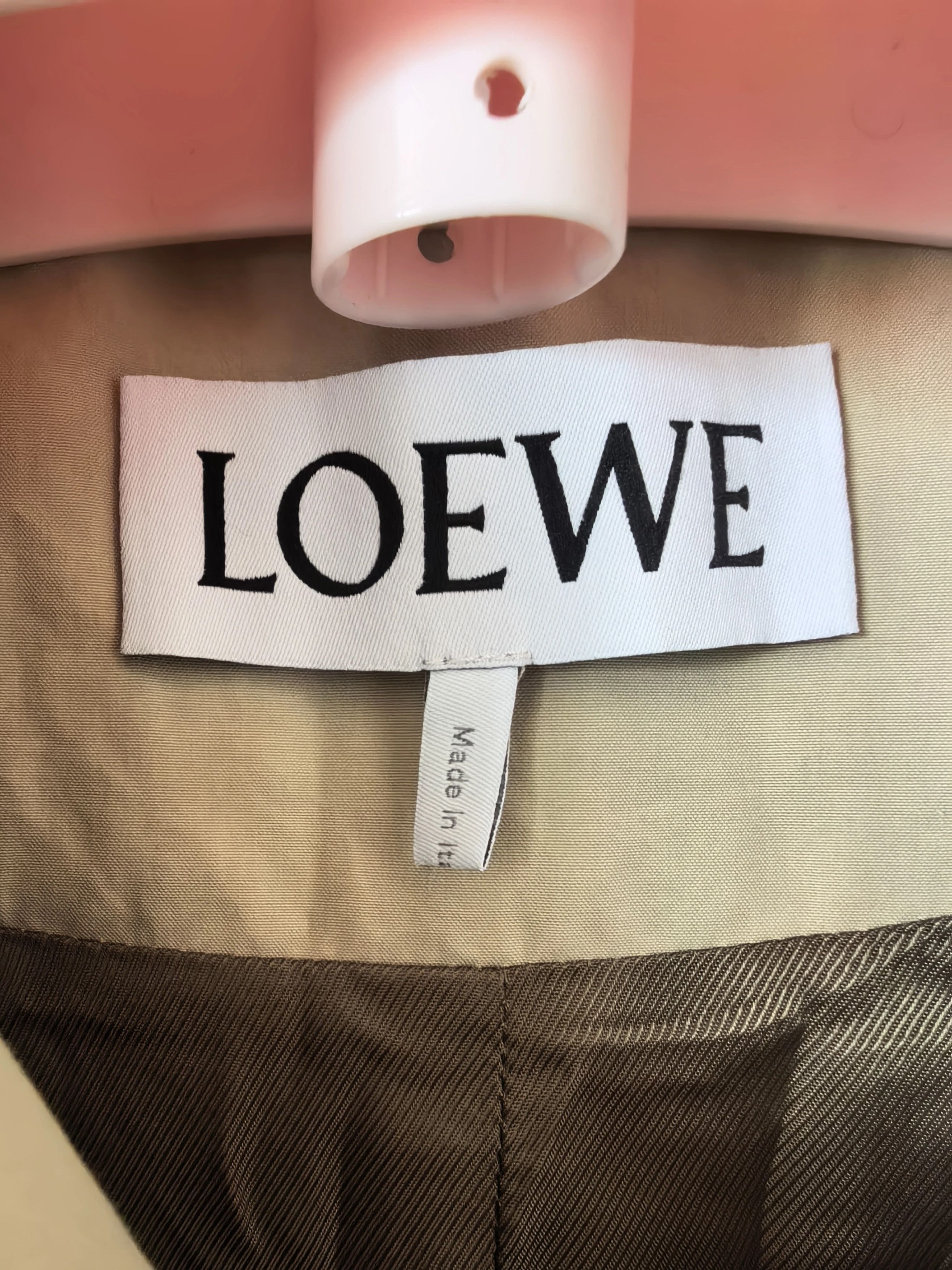 Loewe LOEWE FW22 Khaki Mid-Length Trench Coat EU48 Size US M / EU 48-50 / 2 - 3 Thumbnail