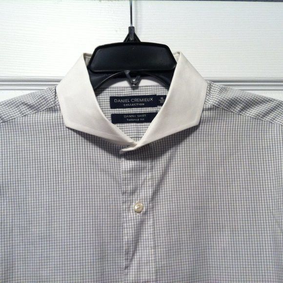 Daniel Cremieux DANIEL CREMIEUX MENS NEW 100%COTTON DRESS SHIRT SIZE: 16/33 Size US L / EU 52-54 / 3 - 2 Thumbnail
