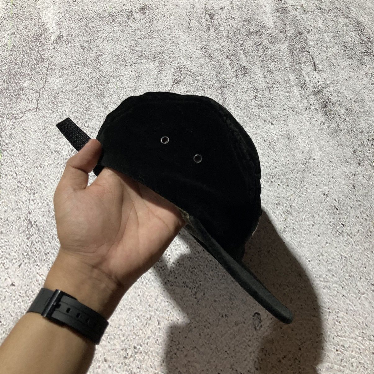 Supreme Supreme Box Logo Camp Cap Velvet Black Size ONE SIZE - 3 Thumbnail