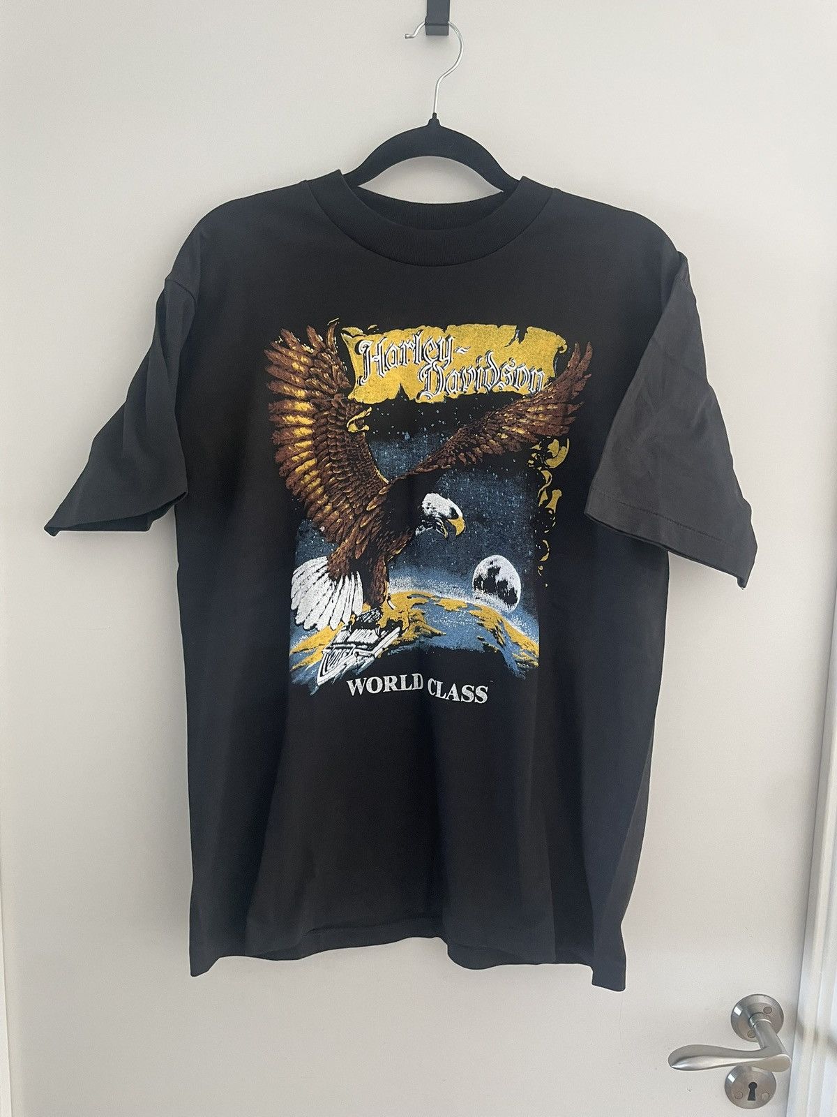 Harley Davidson 1990's 3D Emblem Harley Davidson deadstock single stitch tee Size US L / EU 52-54 / 3 - 1 Thumbnail