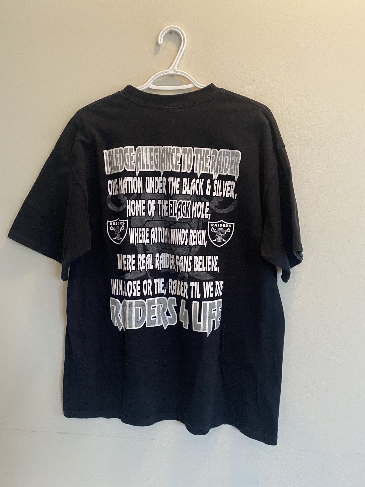 NFL × Vintage Vintage Oakland Raiders Mantra Shirt Size US XL / EU 56 / 4 - 2 Thumbnail