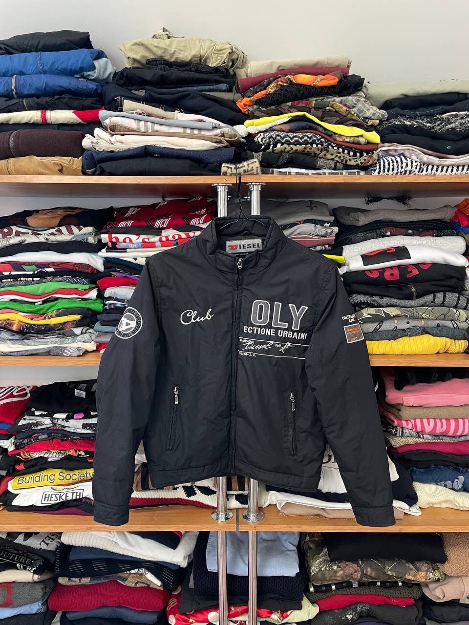 Diesel × Vintage Diesel Vintage Y2K Bomber Nylon Jacket Size M / US 6-8 / IT 42-44 - 1 Thumbnail
