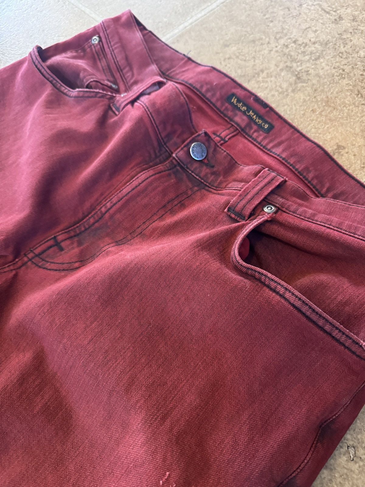 Nudie Jeans *RARE* Nudie Jeans Red over Blue size 36x34 Size US 36 / EU 52 - 4 Thumbnail