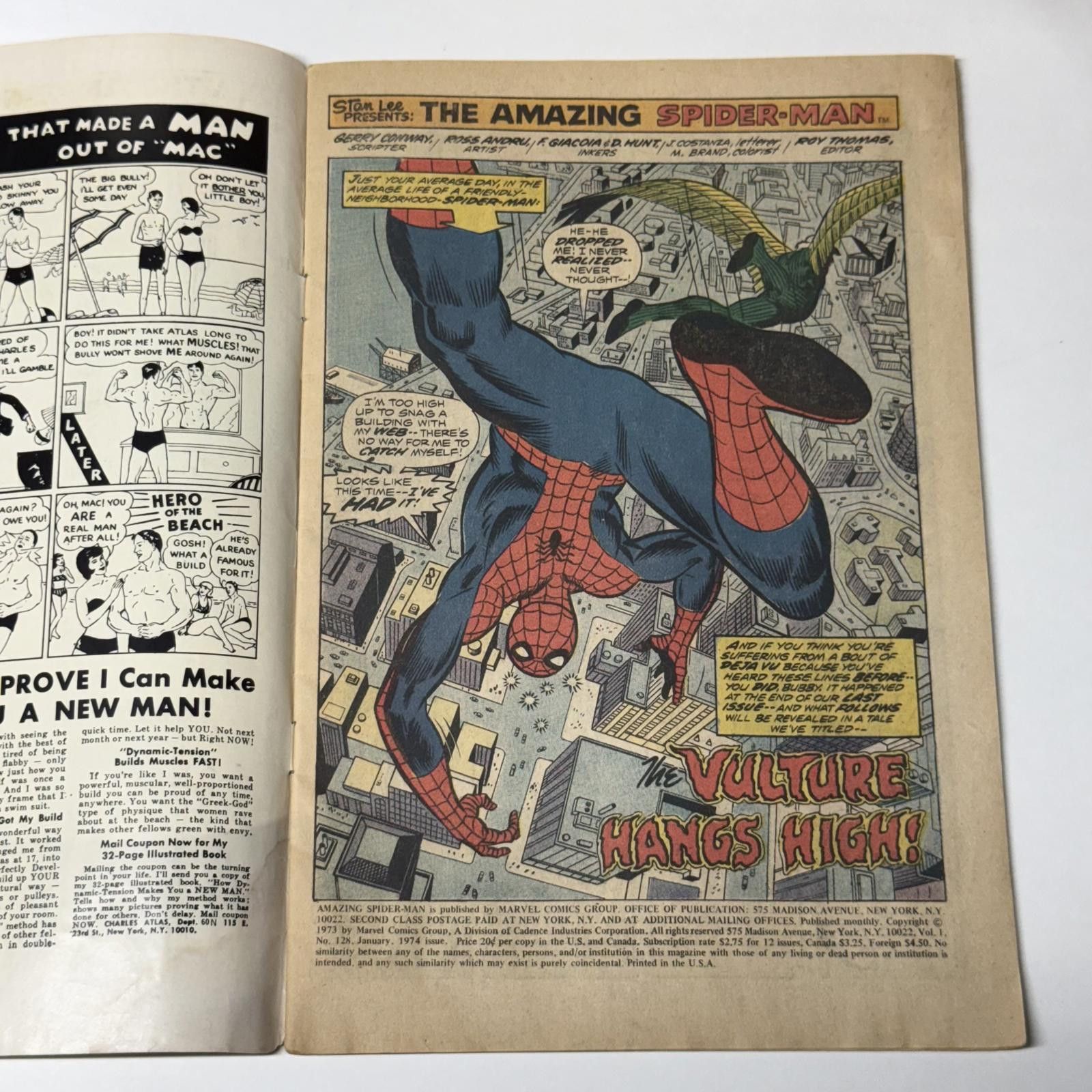 Marvel Comics VTG MARVEL The Amazing Spider-Man #128 JAN 1974 VULTURE VF+ Size ONE SIZE - 8 Thumbnail