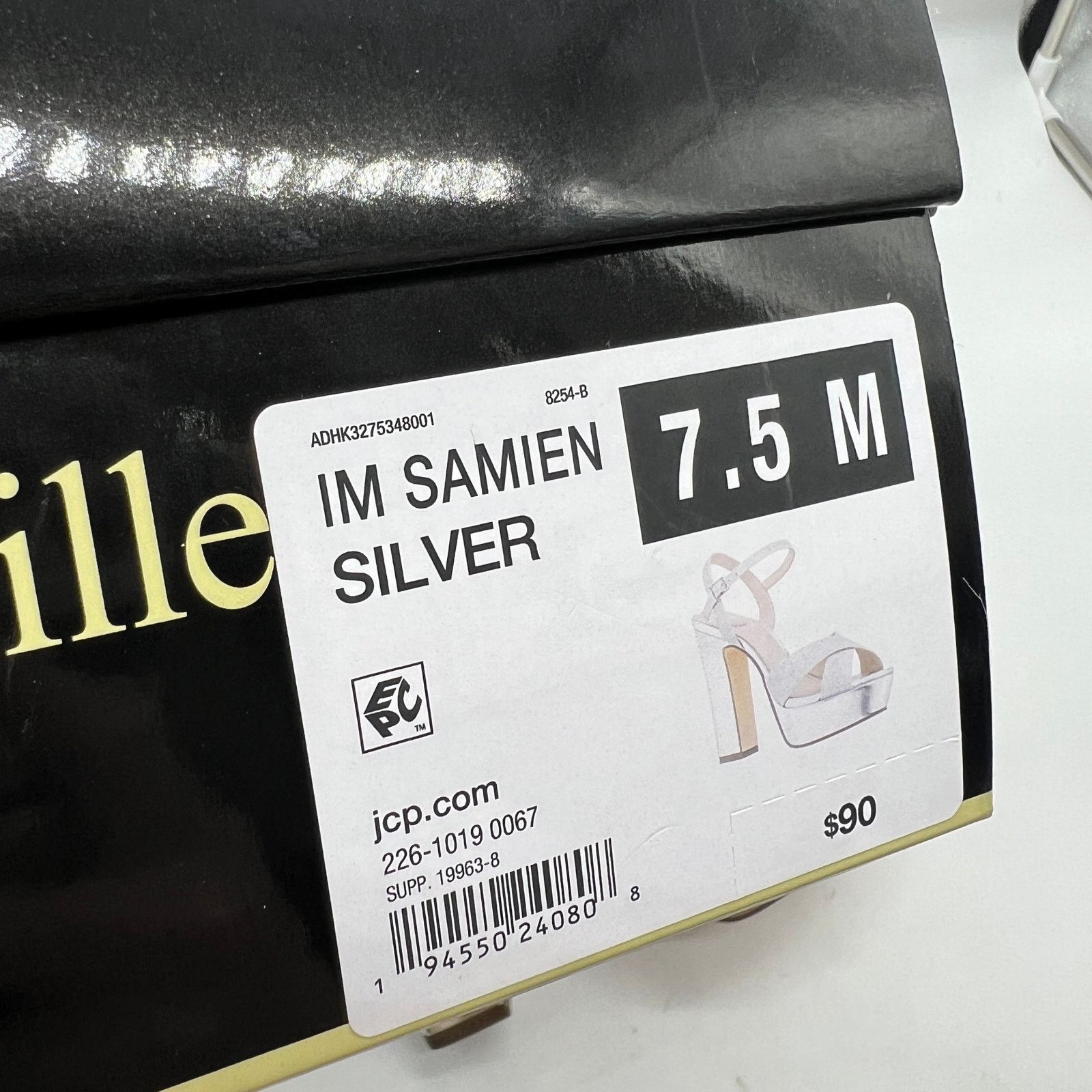 Other I. Miller Womens Samien Heeled Sandals Silver Size US 7.5 / IT 37.5 - 10 Thumbnail
