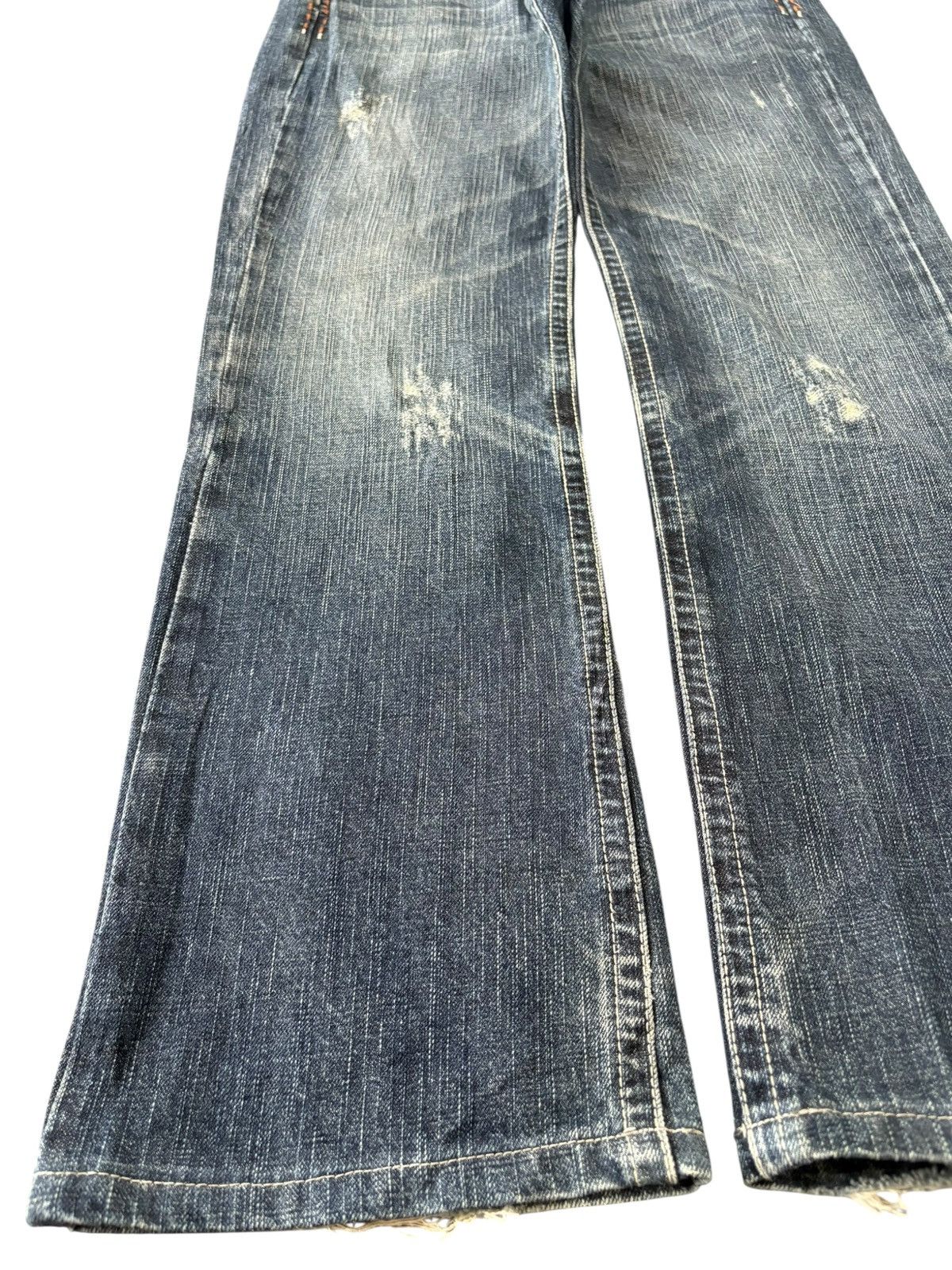 Japanese Brand Vintage Japanese Brand Distressed Bootcut Jeans Size US 30 / EU 46 - 6 Thumbnail