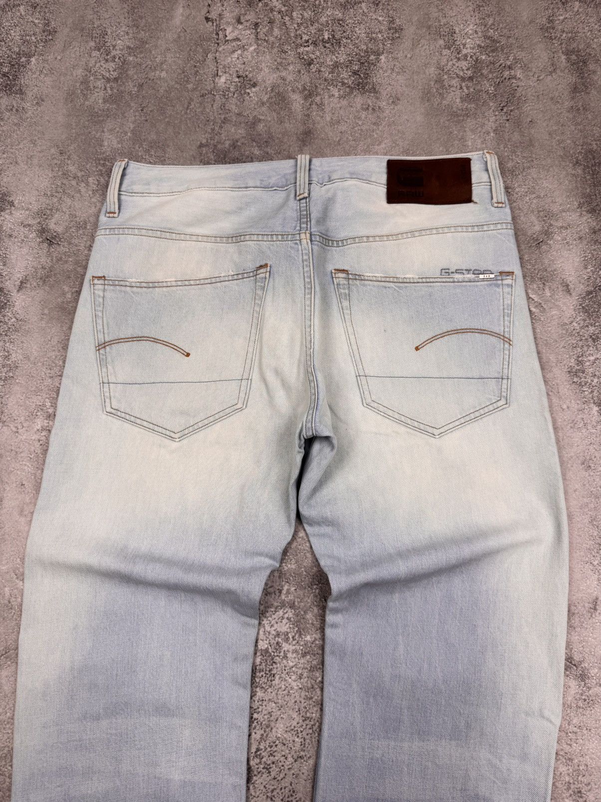 G-Star G-Star Raw Men Cotton Jeans Light Blue Washed Size 32 Size US 32 / EU 48 - 2 Thumbnail
