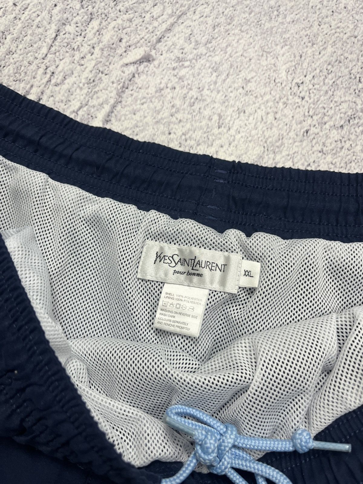 Saint Laurent Paris Vintage Y2K Yves Saint Lauren YSL Big Logo Summer Shorts Size US 42 / EU 58 - 6 Thumbnail