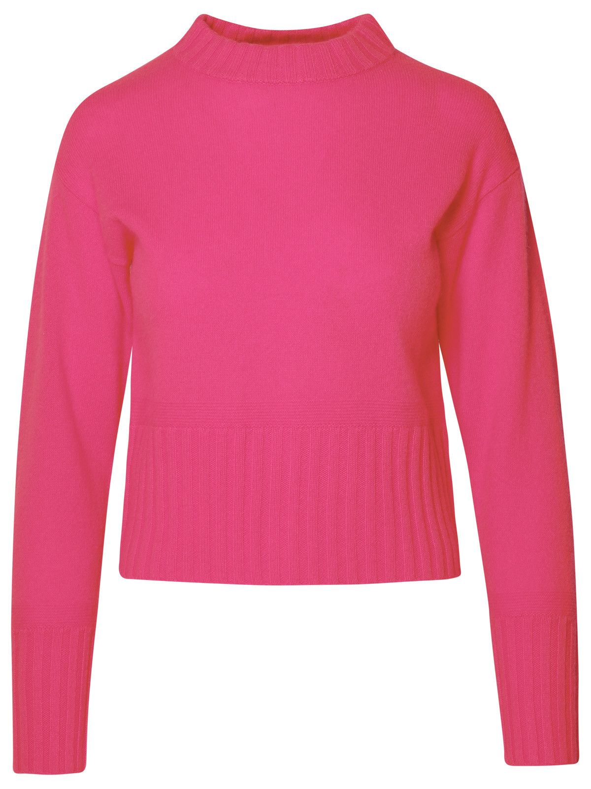 image of Brodie Cashmere Fuchsia Cashmere Sweater, Women's (Size Small)