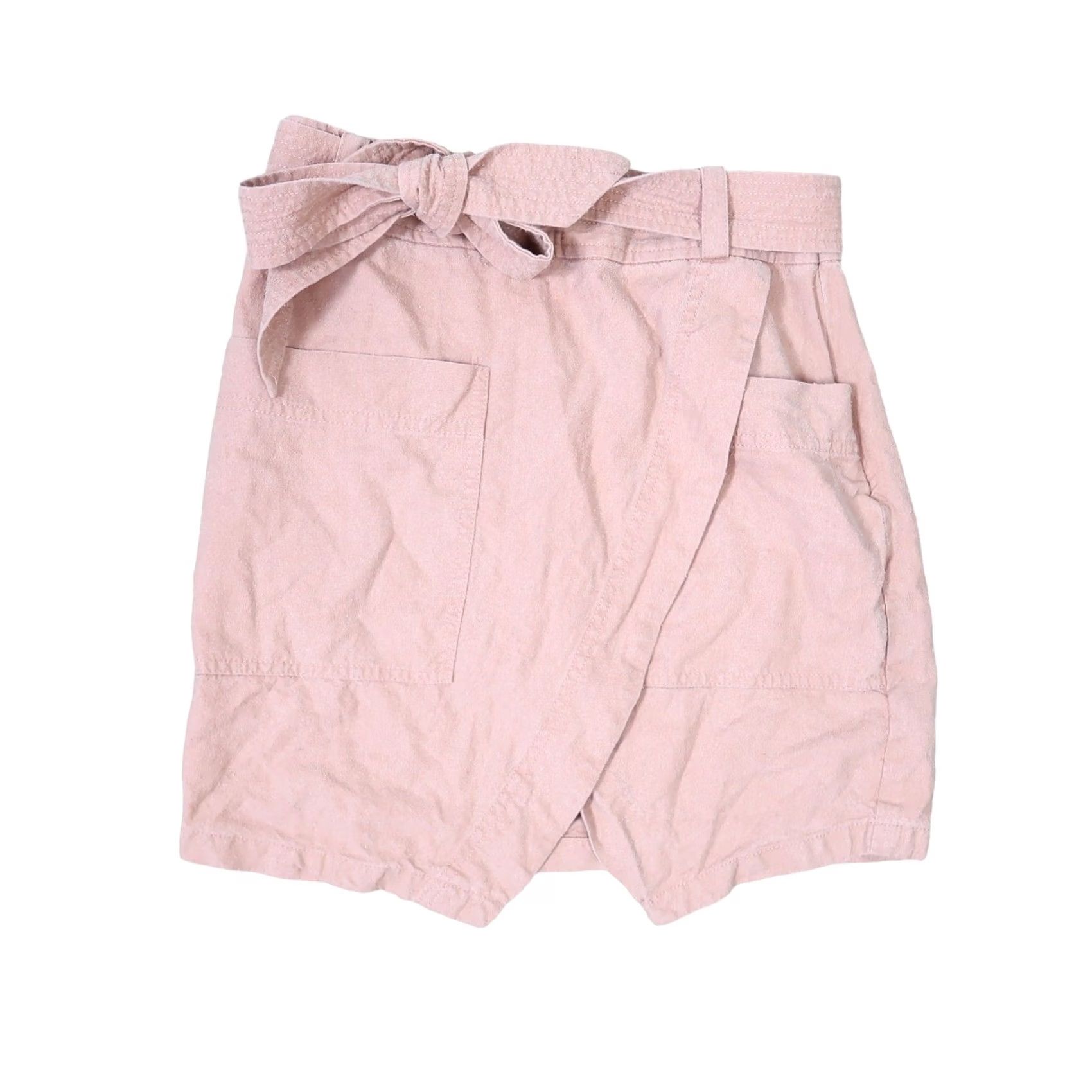 Madewell Madewell mini wrap skirt 00 light pink silk Women Size 24" / US 00 / IT 34 - 2 Thumbnail