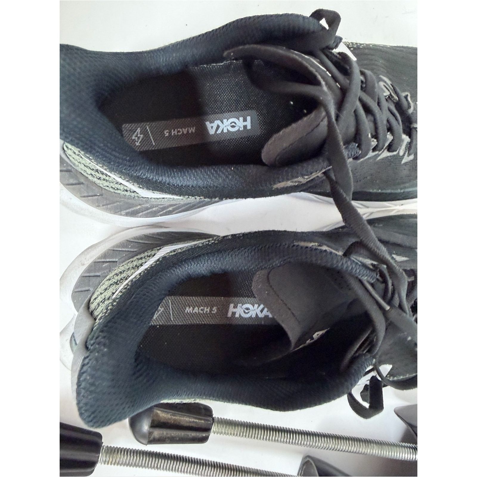 Hoka HOKA One One W Mach 5 Wide Womens Size 10.5 D Black White Size US 10.5 / IT 40.5 - 9 Thumbnail