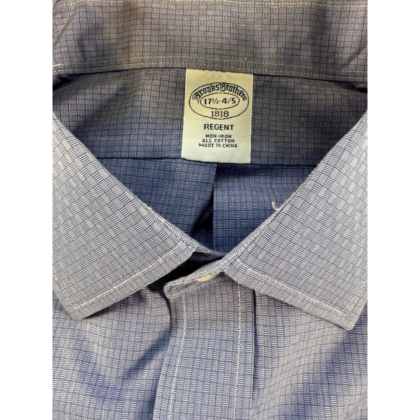 Brooks Brothers Brooks Brothers Long Sleeve Button Down Mens XL Blue Check Cotton Shirt 1779 Size US XL / EU 56 / 4 - 2 Thumbnail