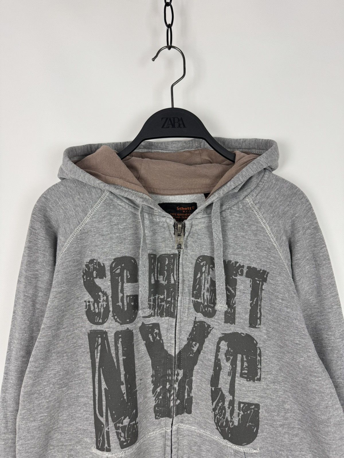 Schott Schott NYC Full Zip Hoodie Size US L / EU 52-54 / 3 - 2 Thumbnail