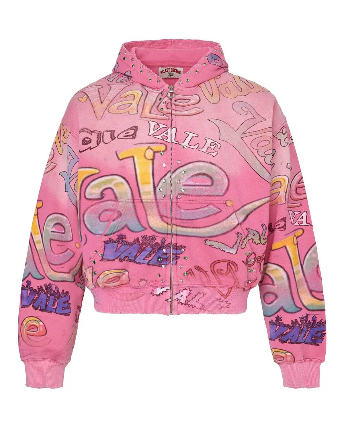 Vale Forever Bubblegum Zip Up Hoodie Pink Size US XL / EU 56 / 4 - 1 Thumbnail