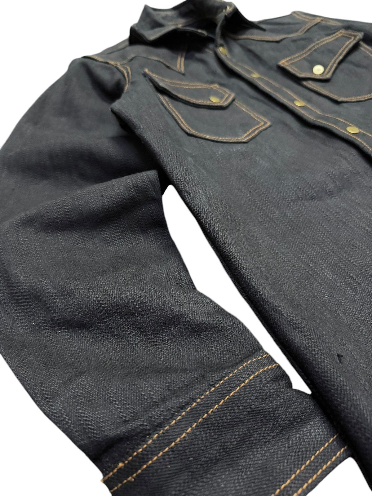 SoSo Soso 20oz Denim Western Shirt Size US XS / EU 42 / 0 - 3 Thumbnail