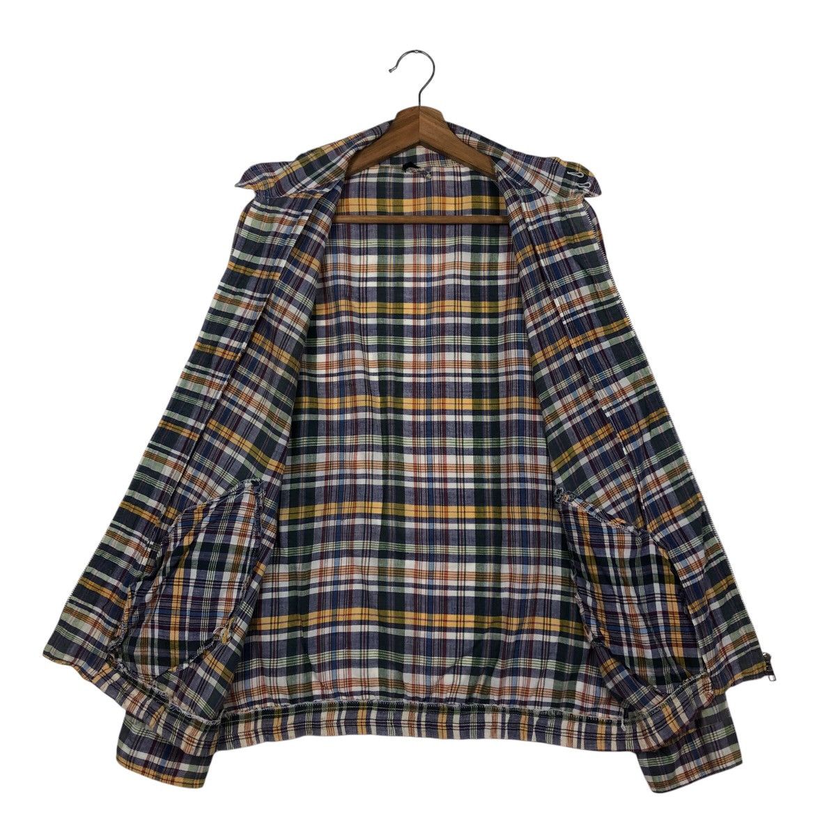 Japanese Brand × Vintage 📌Vintage Bomber Jacket Tartan Design Issey Miyake Size US M / EU 48-50 / 2 - 14 Thumbnail