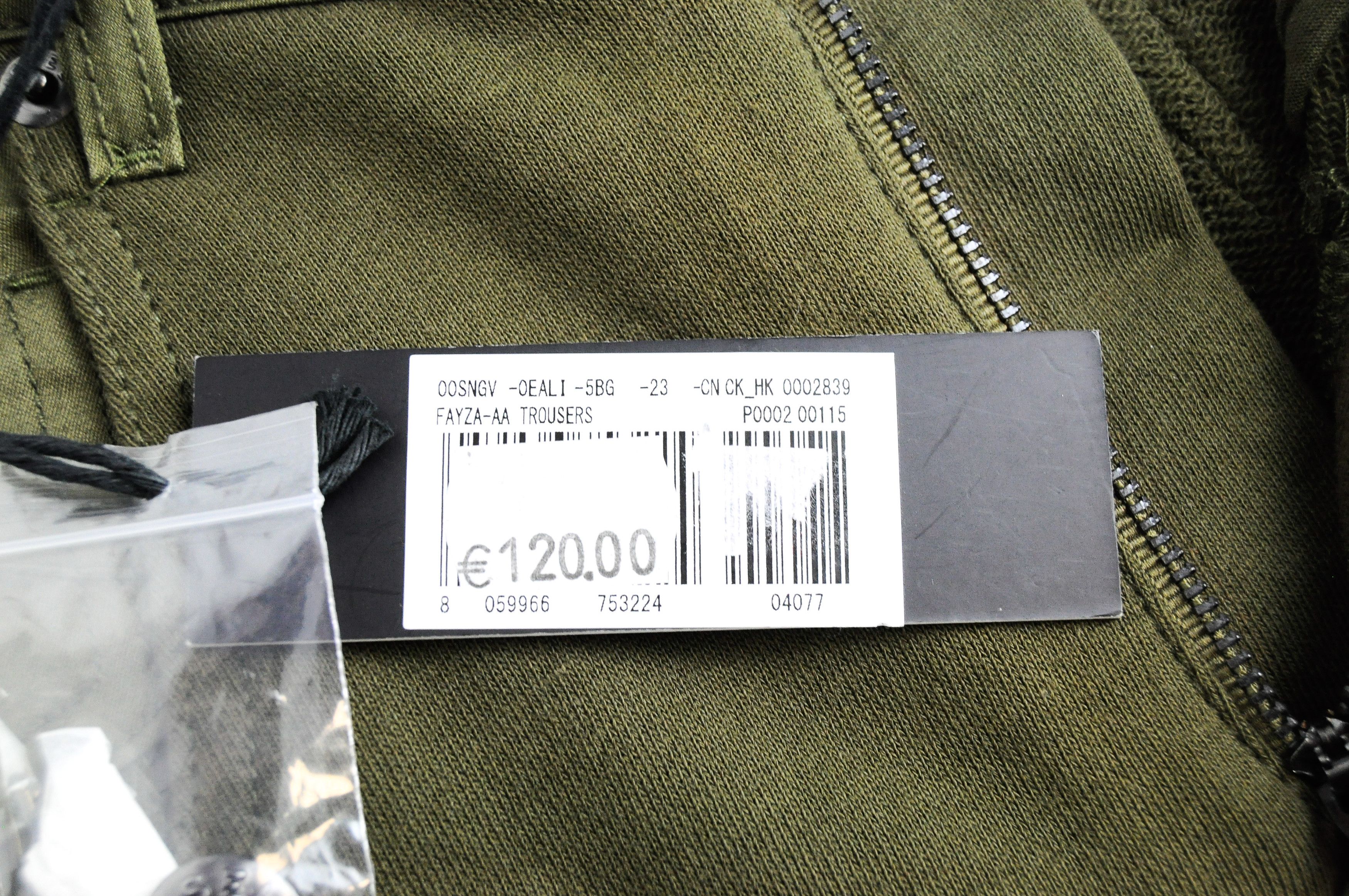 Diesel FAYZA-AA 0EALI 23 Olive Green Boyfriend Jogger 54984 Size 23" - 8 Thumbnail