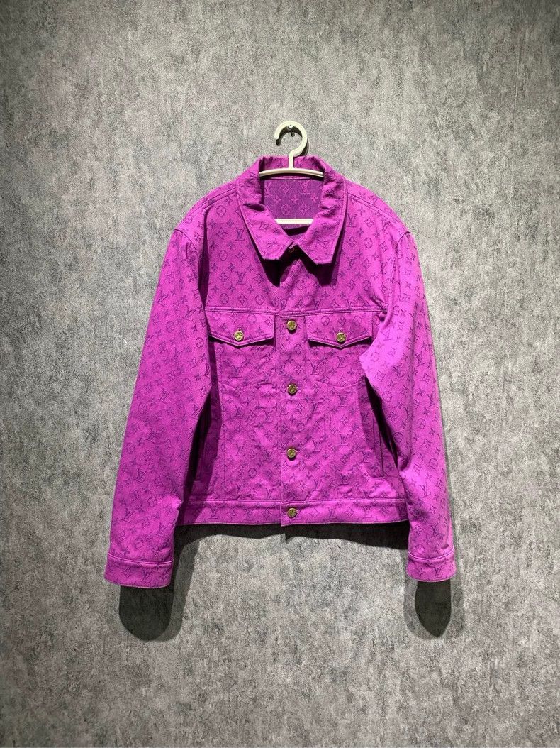 Louis Vuitton Purple full-print denim jacket 2503-Nextarrow