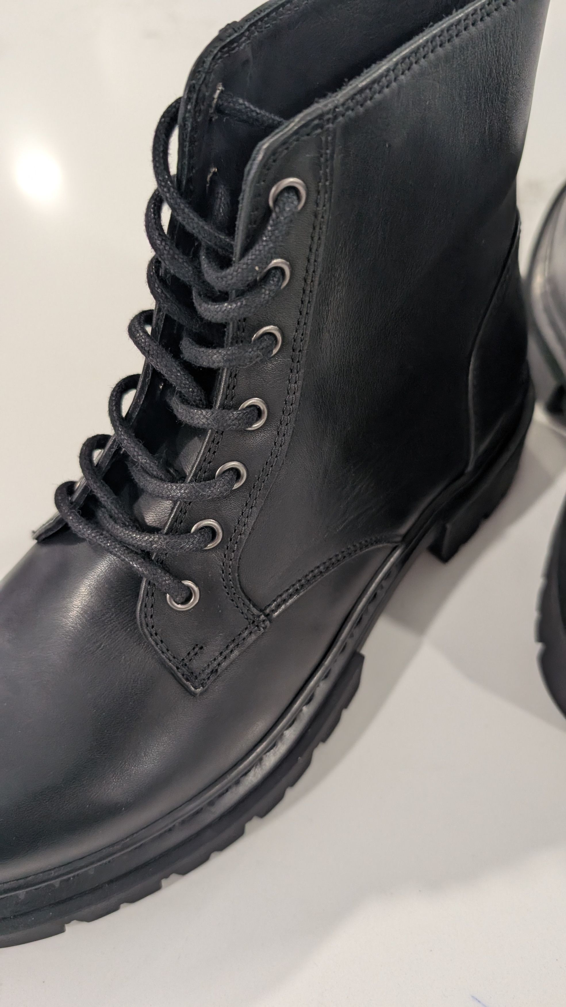 Staud STAUD Henry Combat Boots Black Nappa Leather Size 7 Size US 7 / IT 37 - 8 Thumbnail