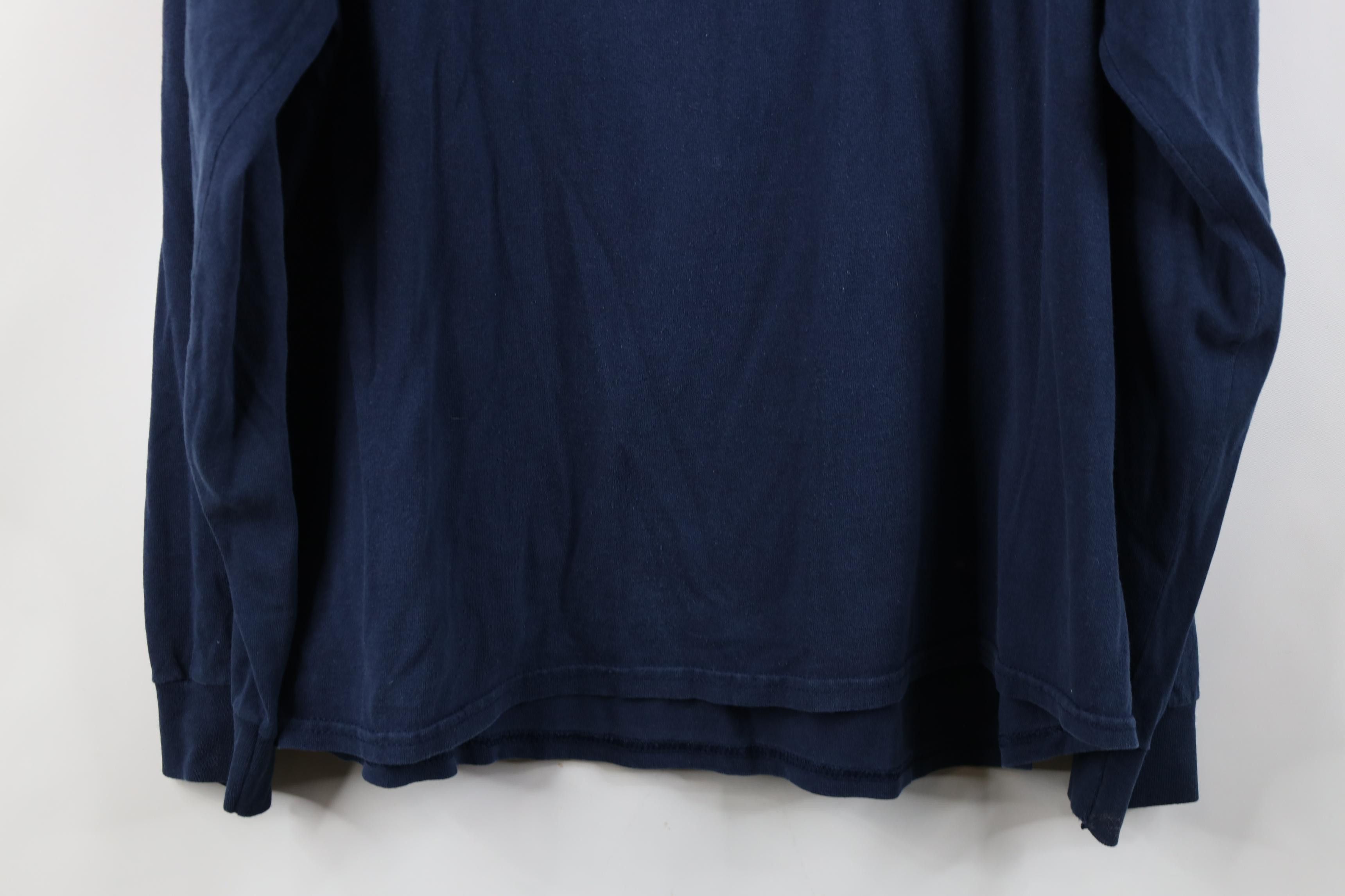 Vintage Vintage 90s Y2K Streetwear Blank Cotton Long Sleeve T-Shirt Size US XL / EU 56 / 4 - 17 Thumbnail