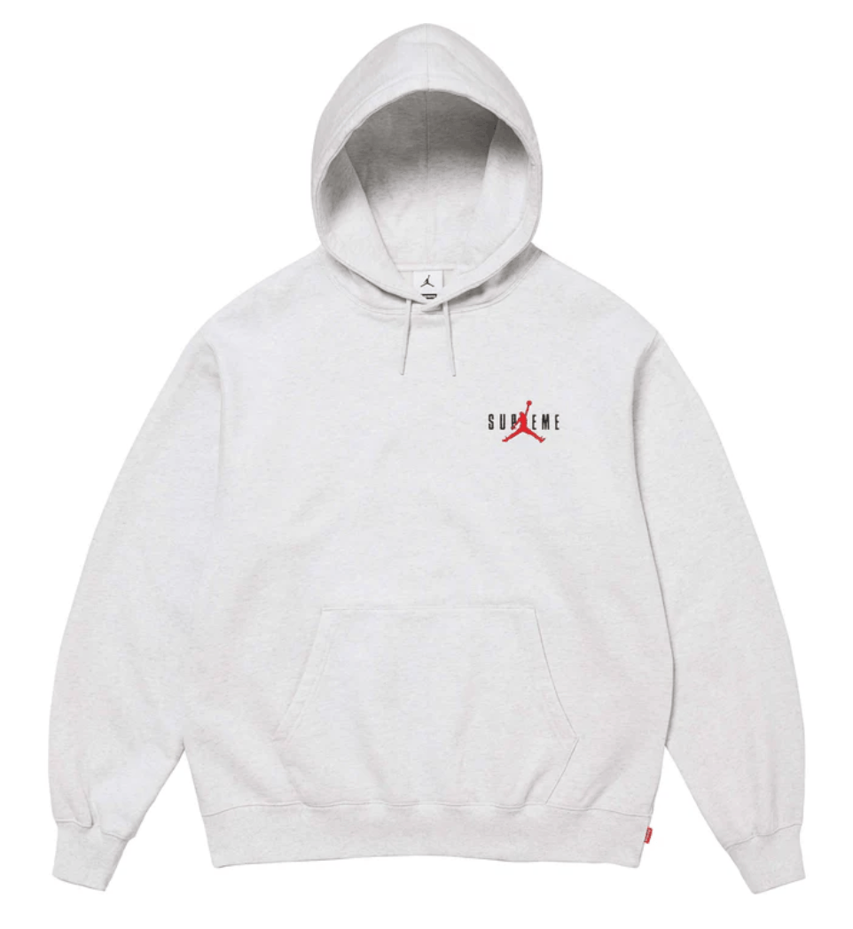Supreme Jordan Hooded Sweatshirt (FW24) Ash Grey | Grailed