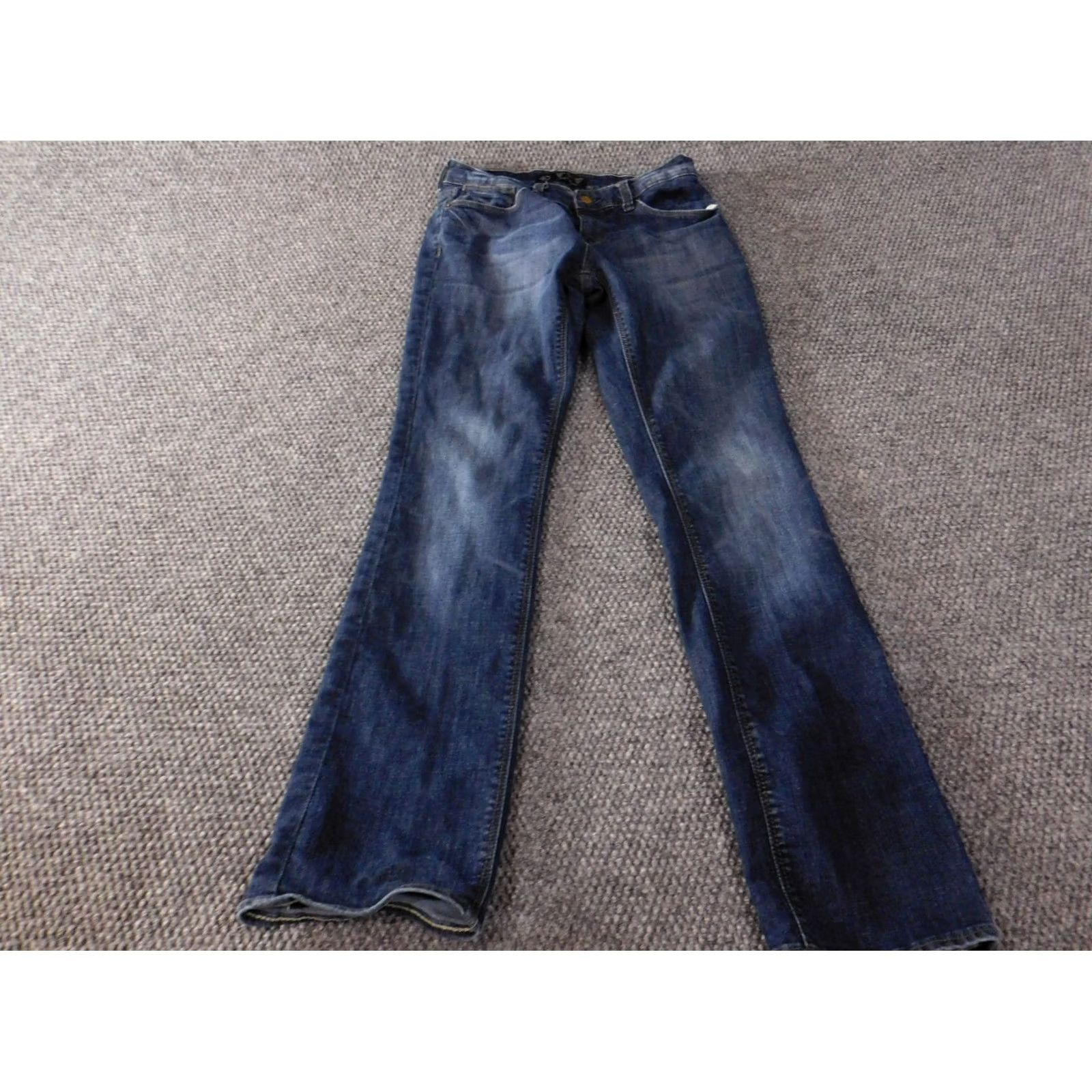Zara Zara Jeans Womens 8 Denim Blue Straight Regular Zip 28in Inseam 30in Cotton Blend Spandex Zipper Stretch Jeans Women Regular Blue 8 Size 26" / US 2 / IT 38 - 2 Thumbnail