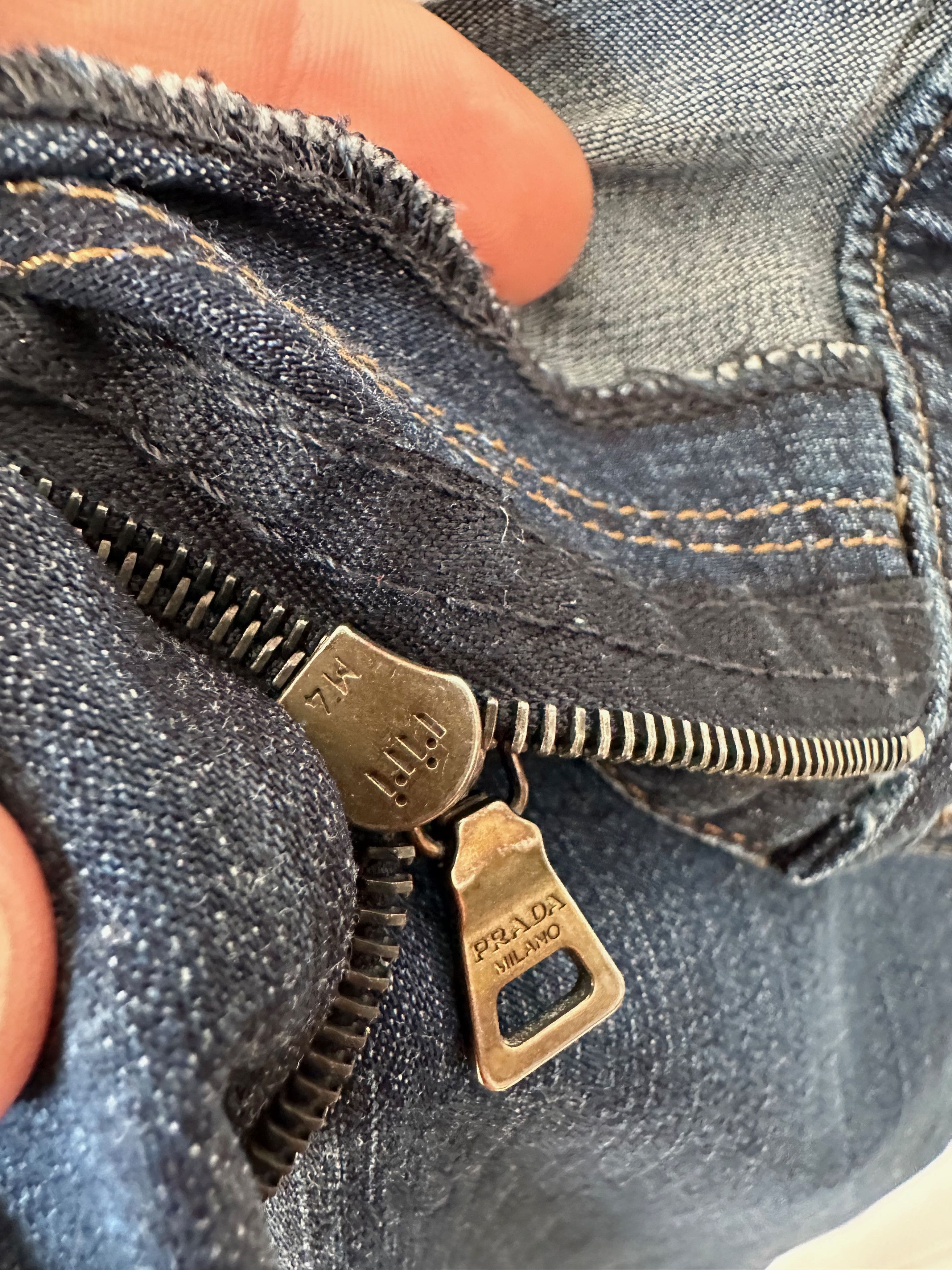 Prada PRADA stretch denim pants blue contour fit Size 30" / US 8 / IT 44 - 13 Thumbnail
