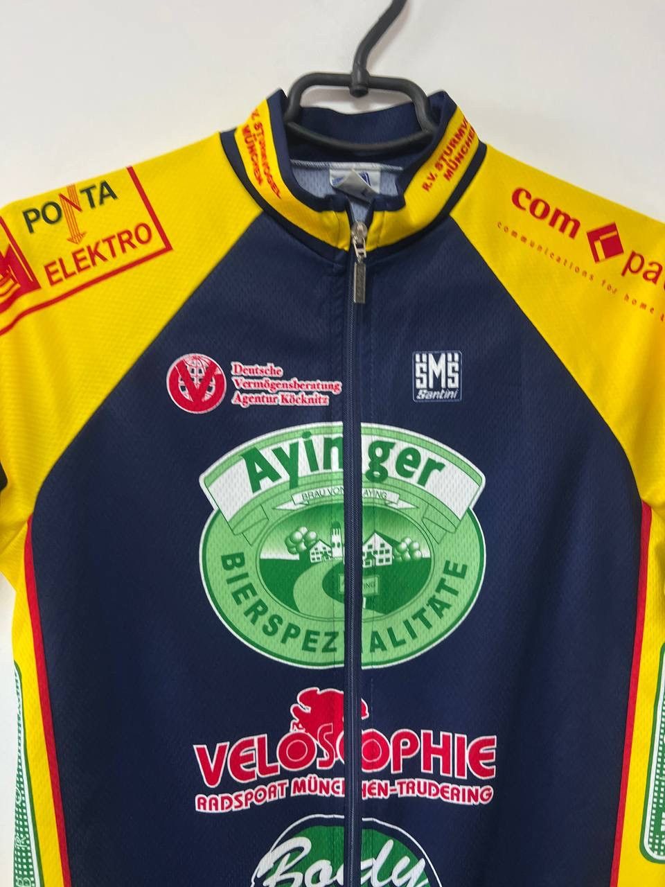 Other Vintage Sms Santini Cycling Jersey Bicycle Shirt Italy L Size US L / EU 52-54 / 3 - 6 Thumbnail