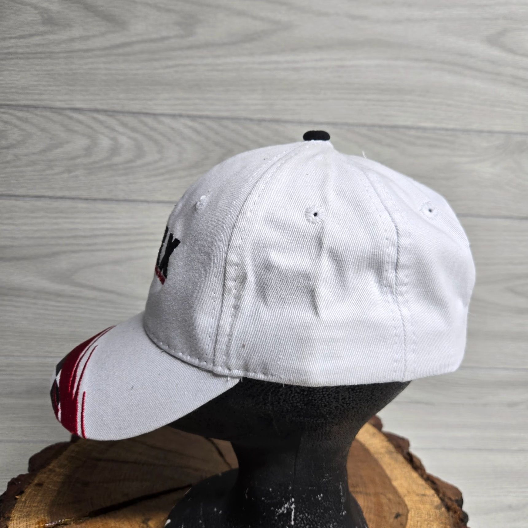 Vintage ZMAX Hat Baseball Cap One Size White Adjustable Mens Adult Automotive Theme Cap Size ONE SIZE - 5 Thumbnail