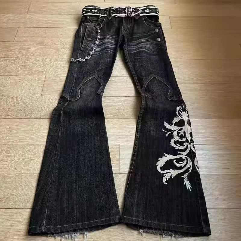Japanese Brand Flared Punk Jeans Size US 31 - 1 Thumbnail