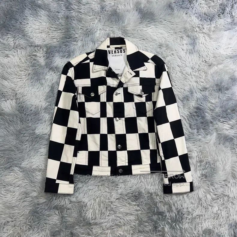 Versace Versace Plaid denim top Size US XXS / EU 40 - 1 Thumbnail