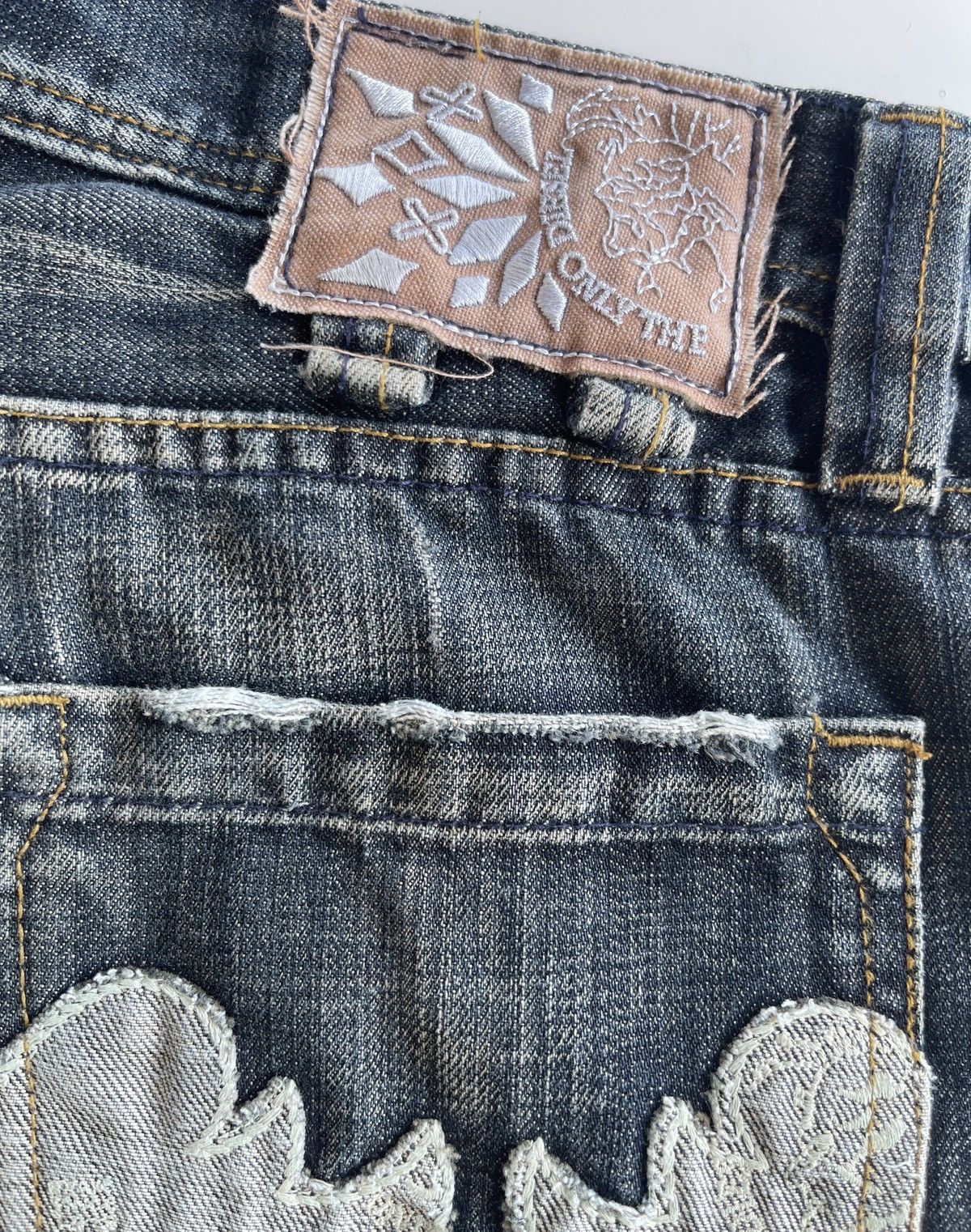 Diesel Paint Splatter Distressed Flare Dark Denim Size US 32 / EU 48 - 14 Thumbnail