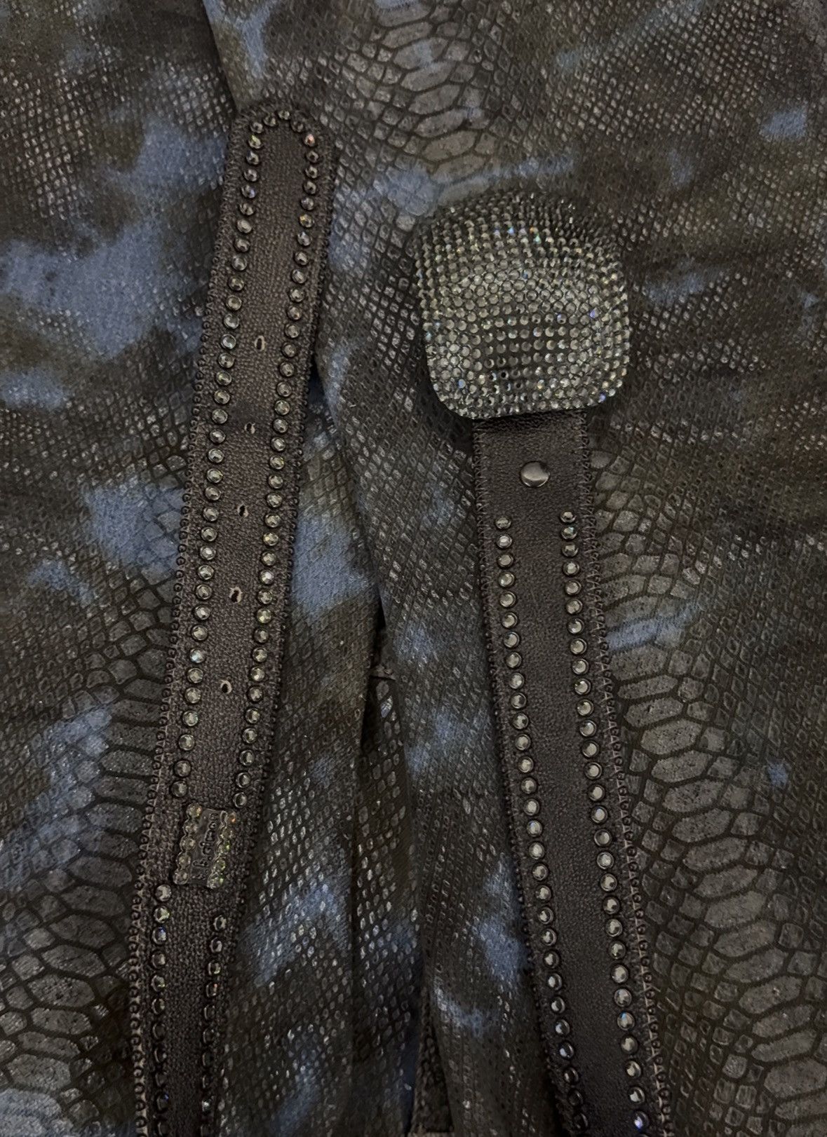 B.B. Simon Brown BB belt, big buckle Size 32 - 4 Thumbnail