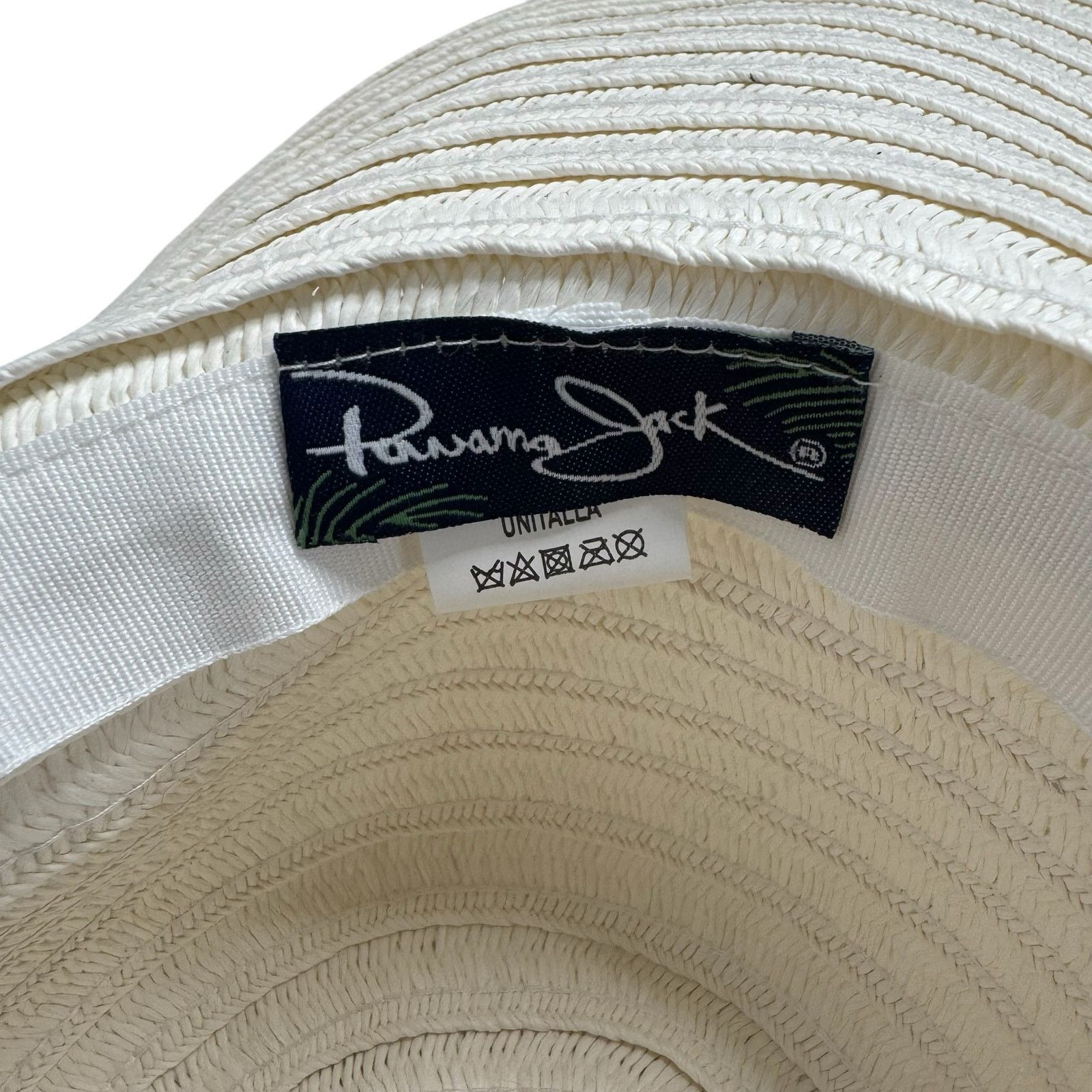 Panama Jack PANAMA JACK White Paper Braided Wide Brim Hat One Size Size ONE SIZE - 8 Thumbnail