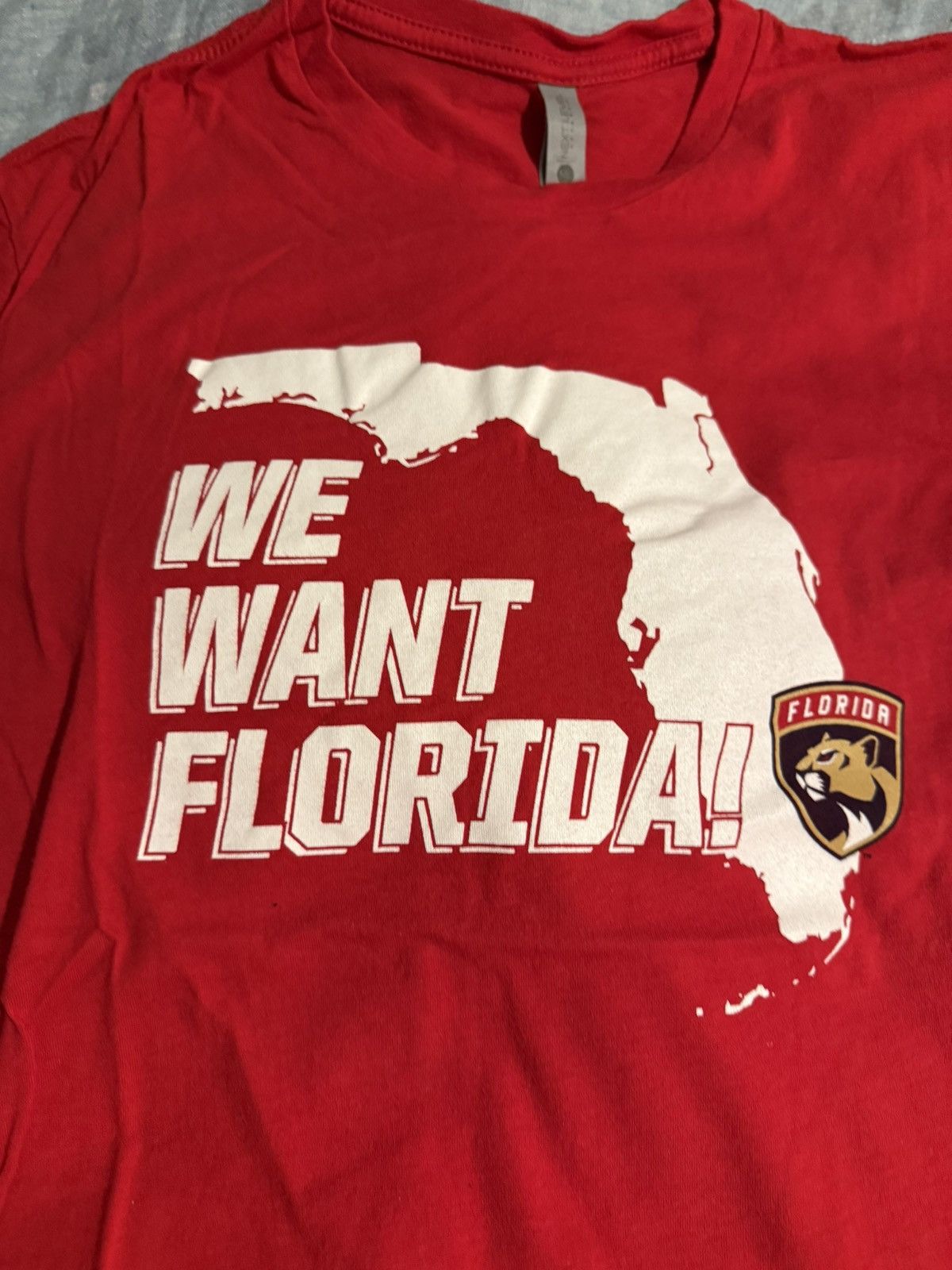 Other 2023 Florida Panthers “We Want Florida” t-shirt size large Size US L / EU 52-54 / 3 - 2 Thumbnail