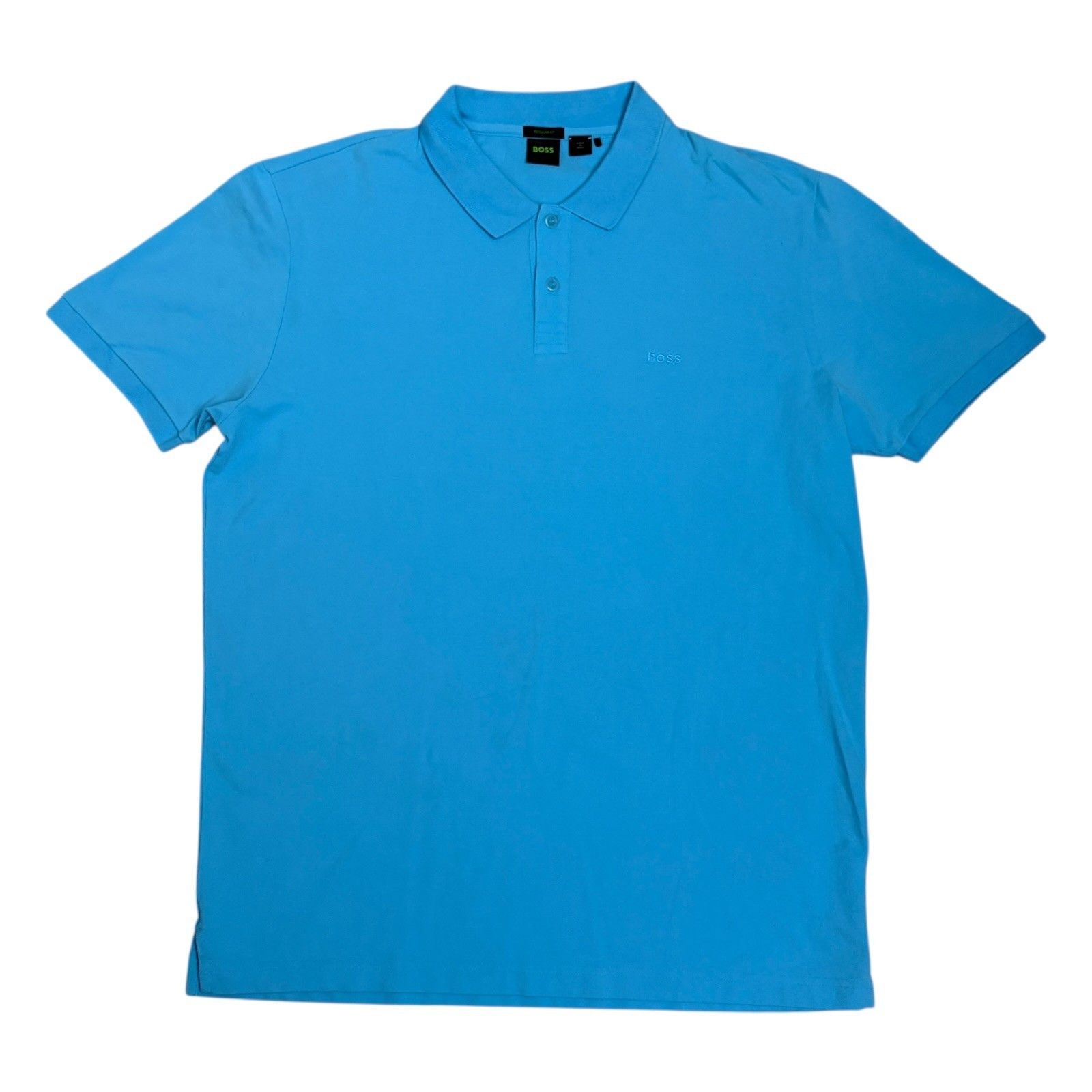 Hugo Boss BOSS Designer Blue Golf Business Casual Polo Tee Shirt 2XL Size US XXL / EU 58 / 5 - 2 Thumbnail