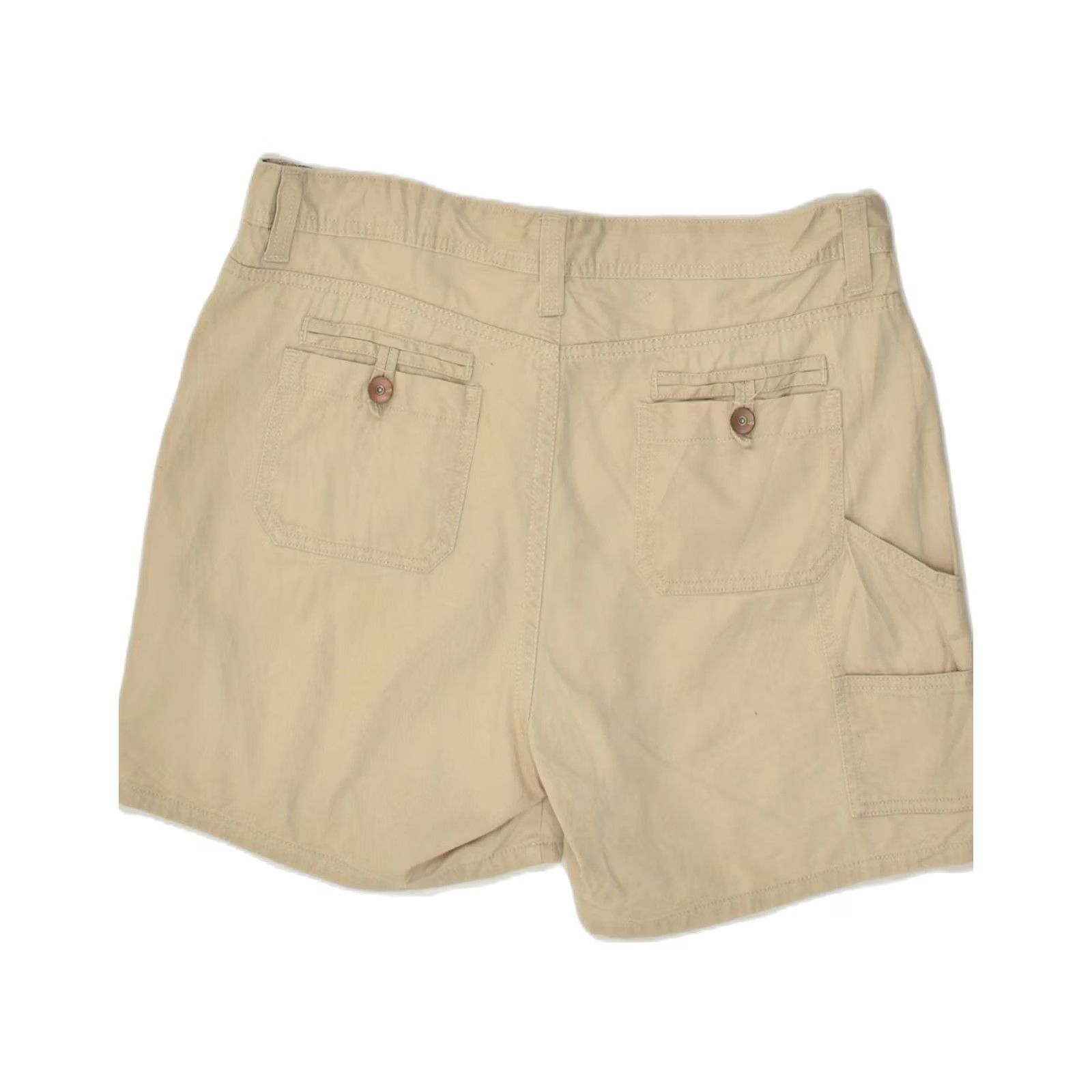 Lee VINTAGE LEE Beige Cotton Womens Casual Shorts XL US 14 W36 4in Regular Zip Pockets Designer Women’s Clothes Size 40" / US 18 - 2 Thumbnail