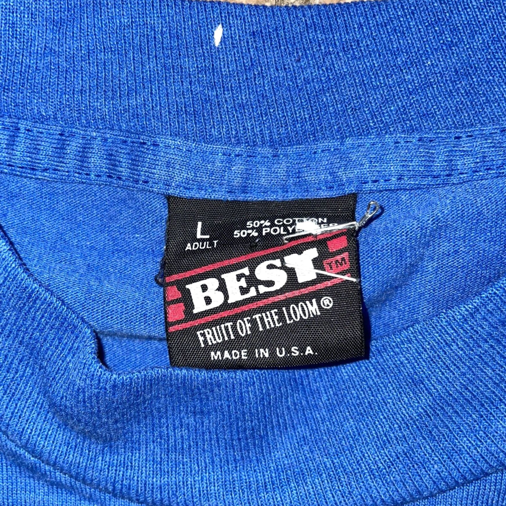 Vintage VINTAGE Best Bird Print Long Sleeve Mens Blue T-Shirt Large USA Size US L / EU 52-54 / 3 - 3 Thumbnail
