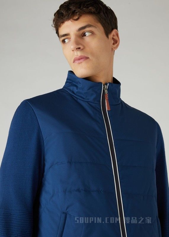 Loro Piana o1loc1c0125 Bomber Jacket in Blue Size US XS / EU 42 / 0 - 3 Thumbnail