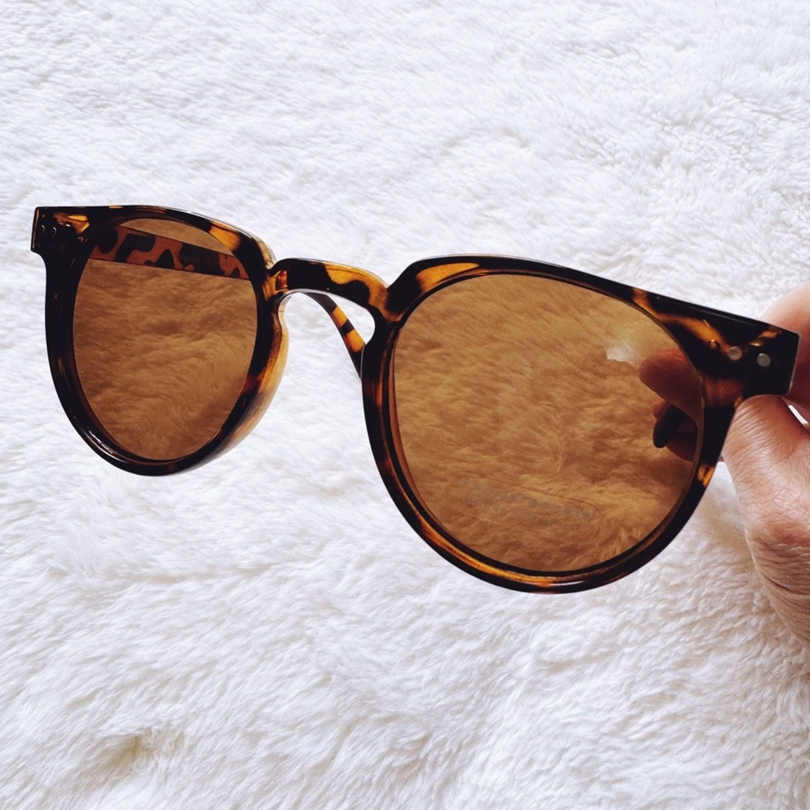 Other Pablo Tortoise Brown Round Sunglasses Size ONE SIZE - 8 Thumbnail