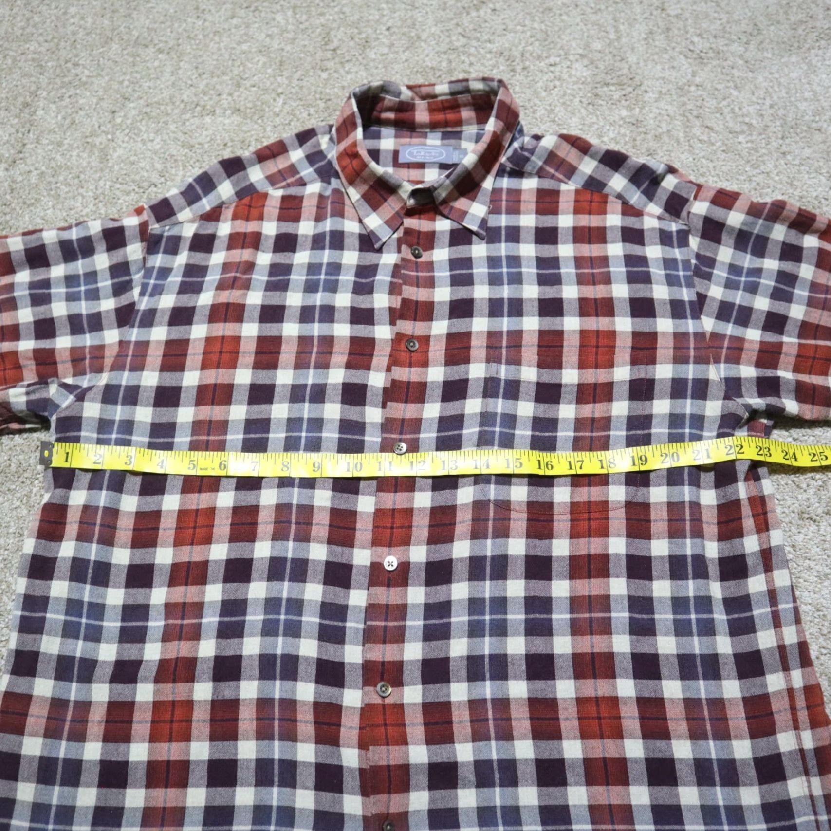 Talbots Talbots Multicolor Plaid Shirt Button-Down Long Sleeve Cotton XL Men Size US XL / EU 56 / 4 - 4 Thumbnail