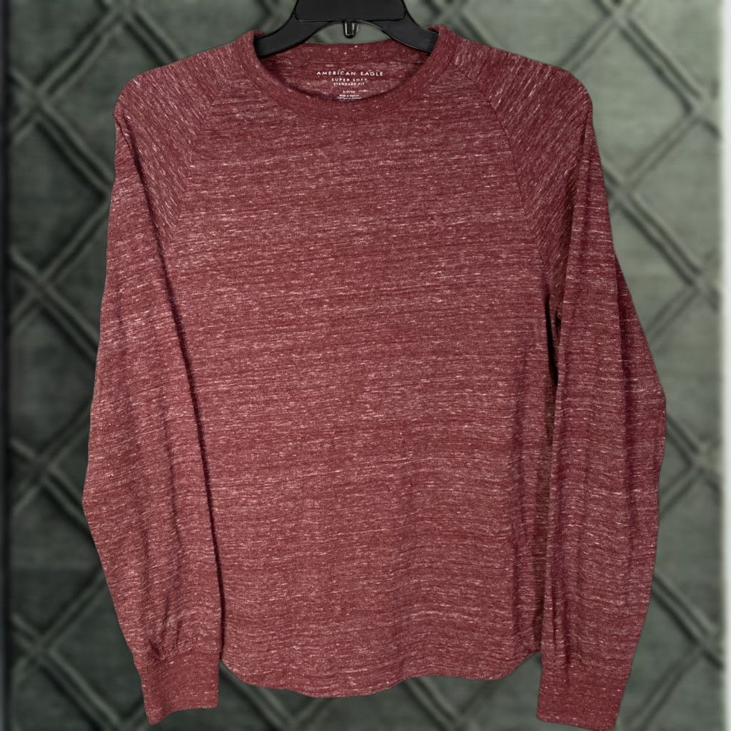 American Eagle Outfitters VINTAGE American Eagle Shirt Long Sleeve Mens S Red Pullover Standard Fit Lightweight Mid Weight Size US S / EU 44-46 / 1 - 1 Thumbnail