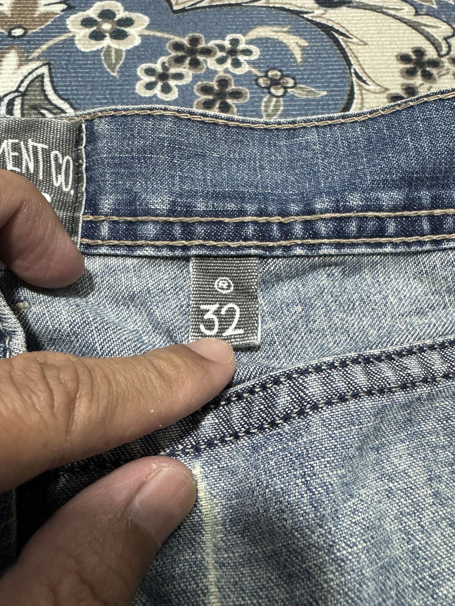 Menace × Stussy Vintage 90's Stussy Workwear Denim Baggy Style Hip Hop Size US 30 / EU 46 - 7 Thumbnail