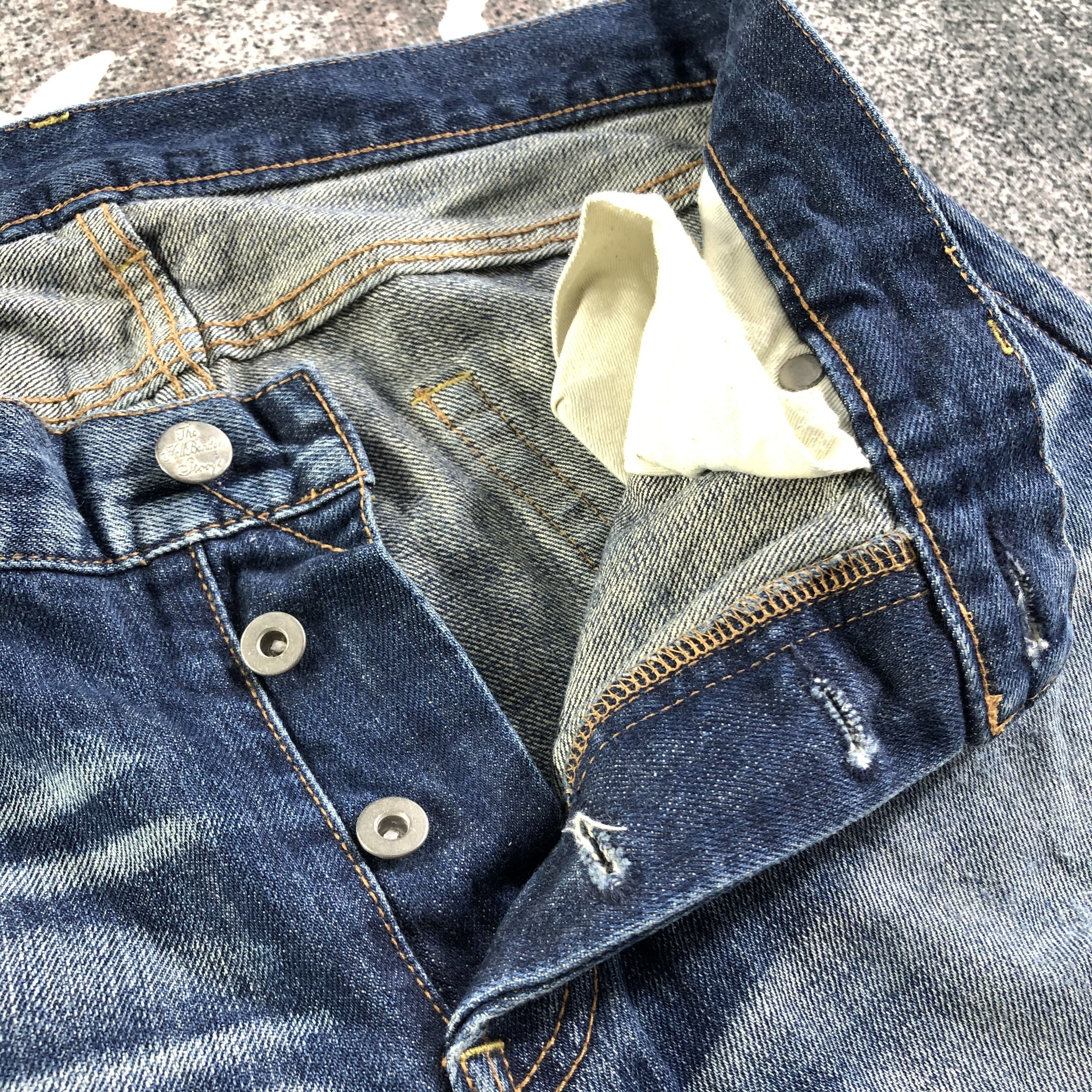 Japanese Brand Stooge & Co Jeans Distressed Denim KJ2695 Size US 33 - 8 Thumbnail