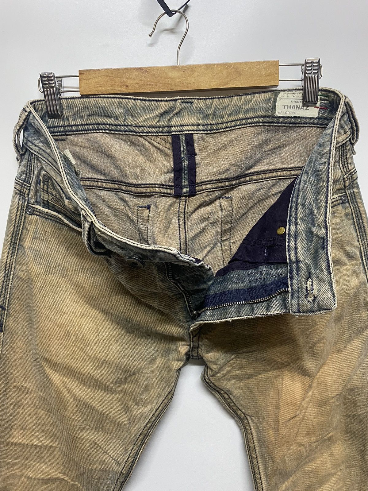 Japanese Brand × Vintage Diesel Thanaz Rare Authentic 00720 Dragon Denim Skinny Jeans Size US 30 / EU 46 - 14 Thumbnail