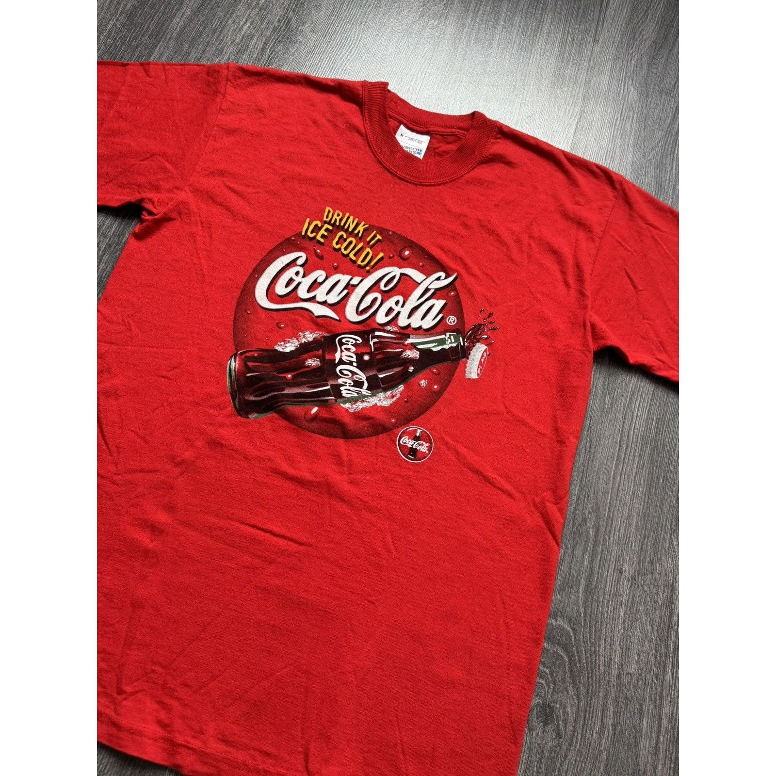Coca Cola × Vintage 90s Vintage Red Coca Cola T-shirt Size US M / EU 48-50 / 2 - 3 Thumbnail