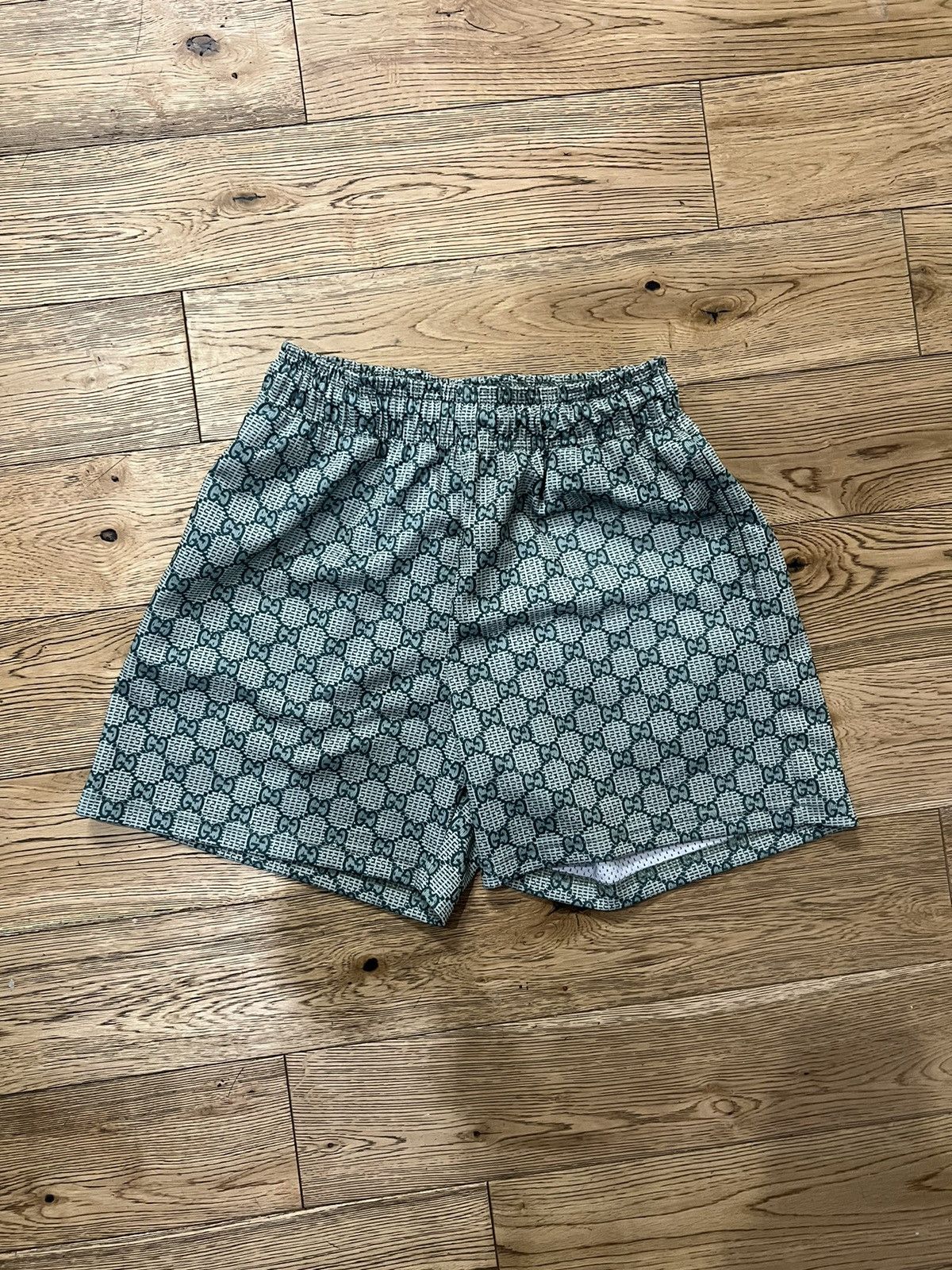 Bravest Studios Bravest studios green Gucci shorts size medium | Grailed