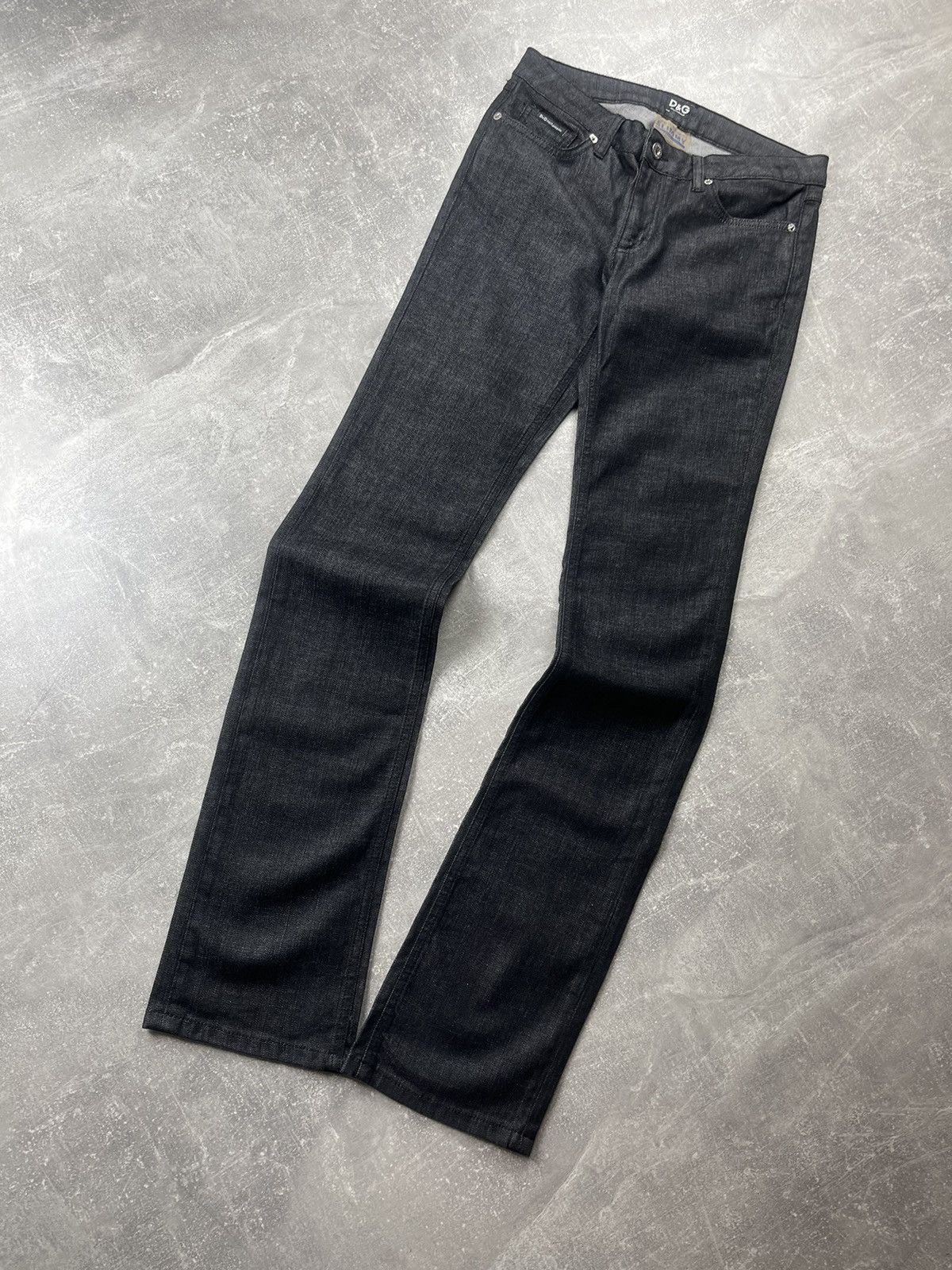Dolce & Gabbana Vintage D&G Dolce & Gabbana Slimmy Jeans Y2K Black Denim Size 27" / US 4 / IT 40 - 5 Thumbnail