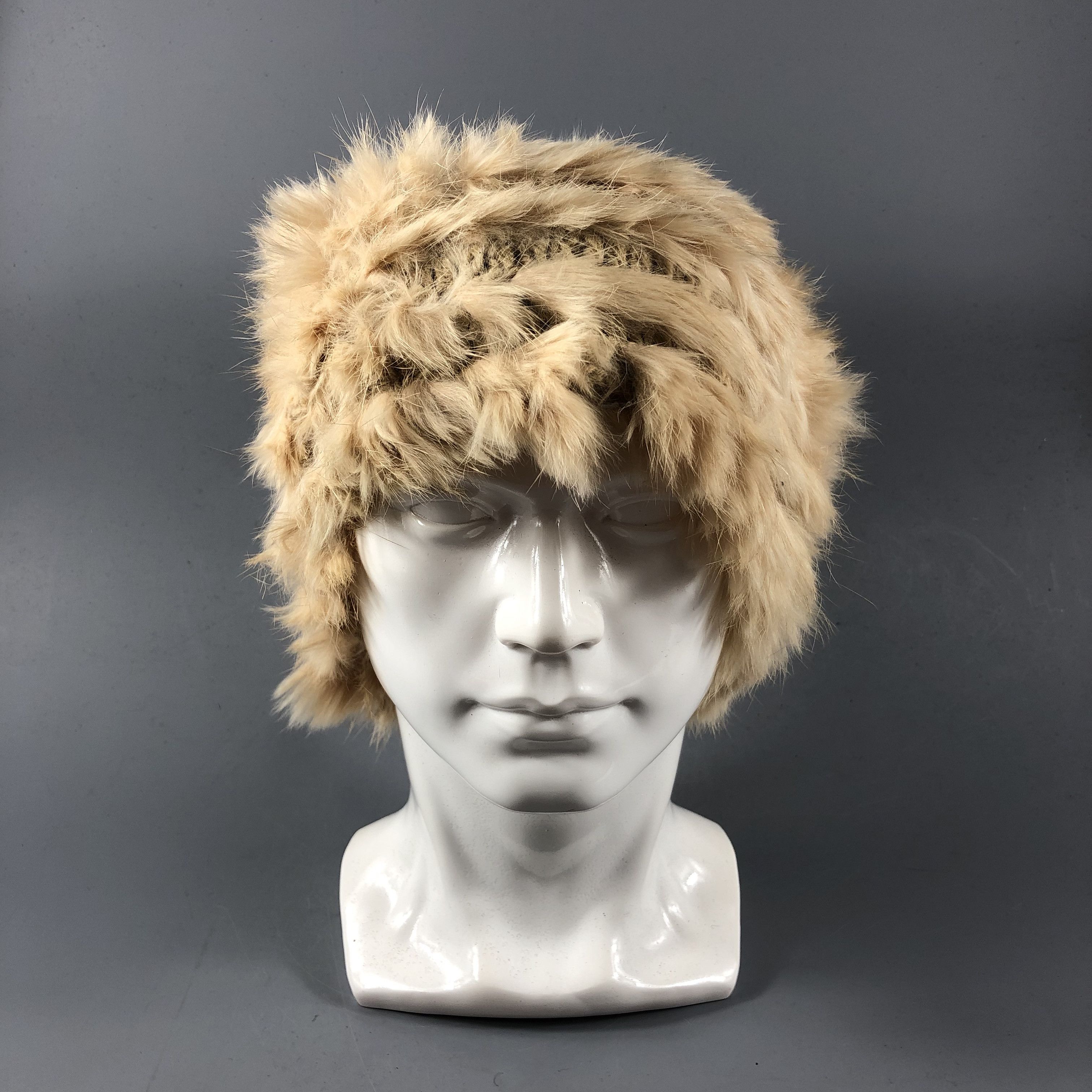 Vintage Faux Fur Beanie Snowcap Snow Hat Size ONE SIZE - 1 Thumbnail